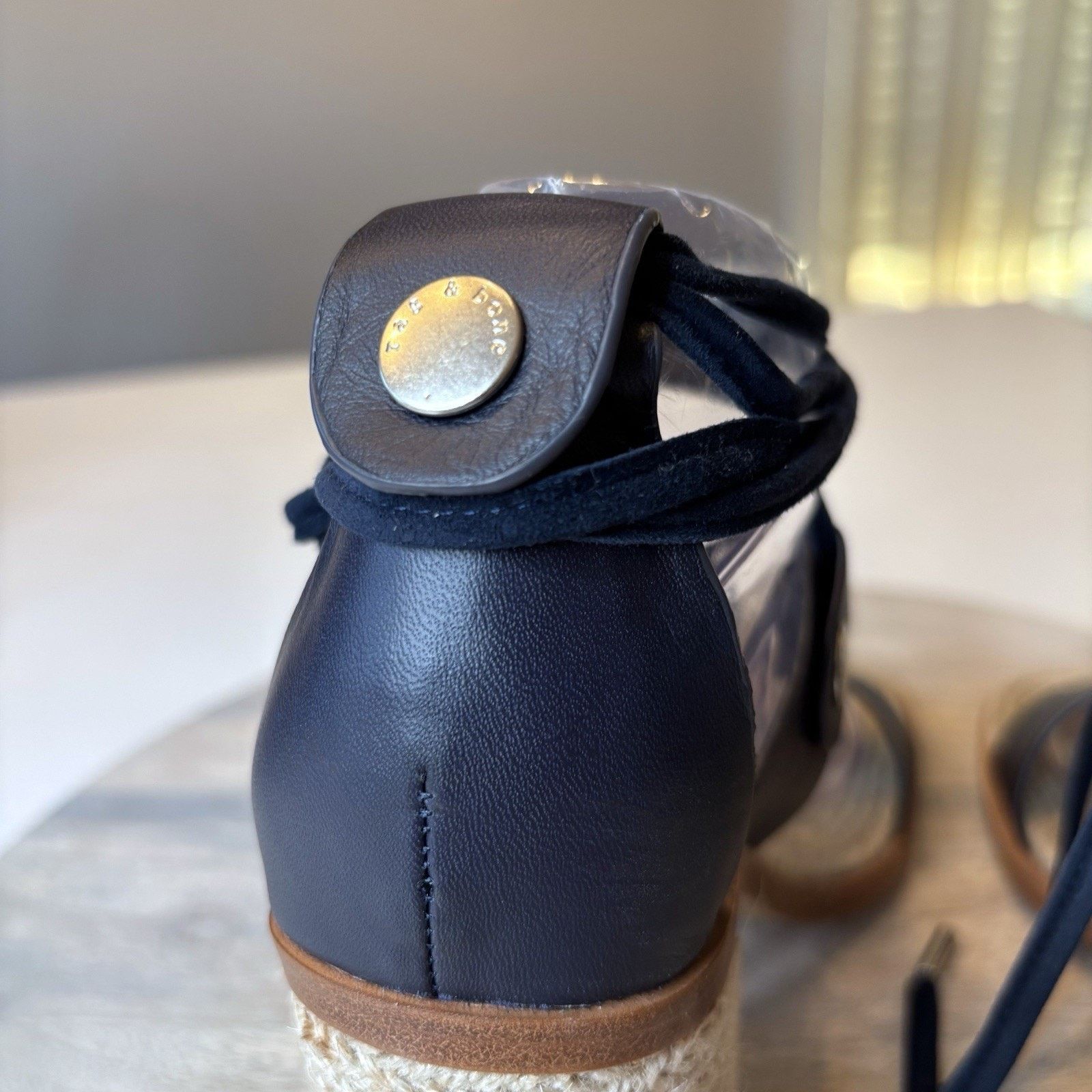 Rag & Bone Rag & Bone Women's Eden Navy Blue Lace-Up Heels Size 7 Size US 7 / IT 37 - 9 Thumbnail