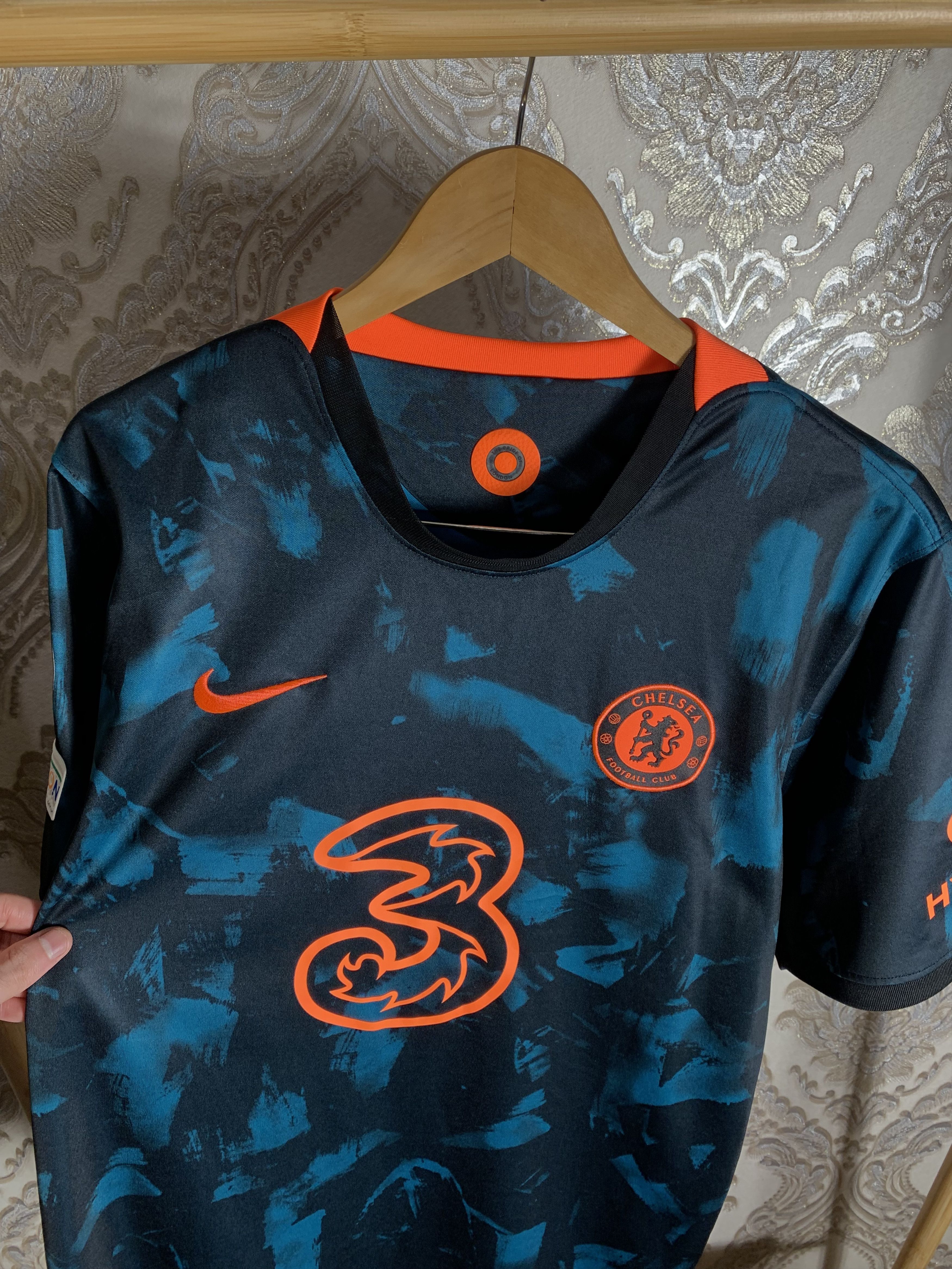 Vintage VERY RARE NIKE FC CHELSEA LONDON ENGLAND SOCCER JERSEY Y2K Size US XL / EU 56 / 4 - 2 Thumbnail