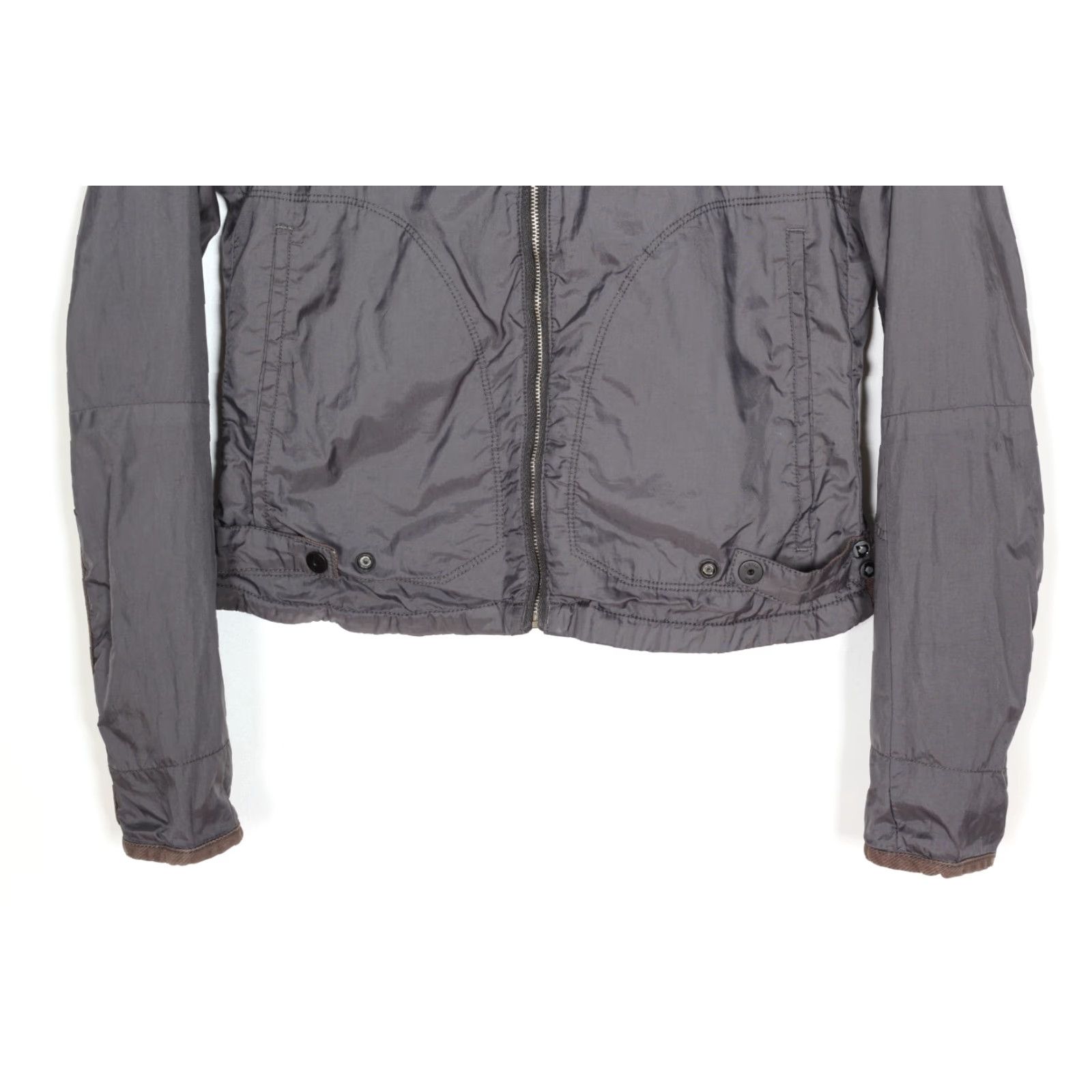 G-Star G-Star CHOPPER OVERSHIRT Short Jacket Women L Grey Logo Casual, Travel Jacket Mens? Size L / US 10 / IT 46 - 3 Thumbnail