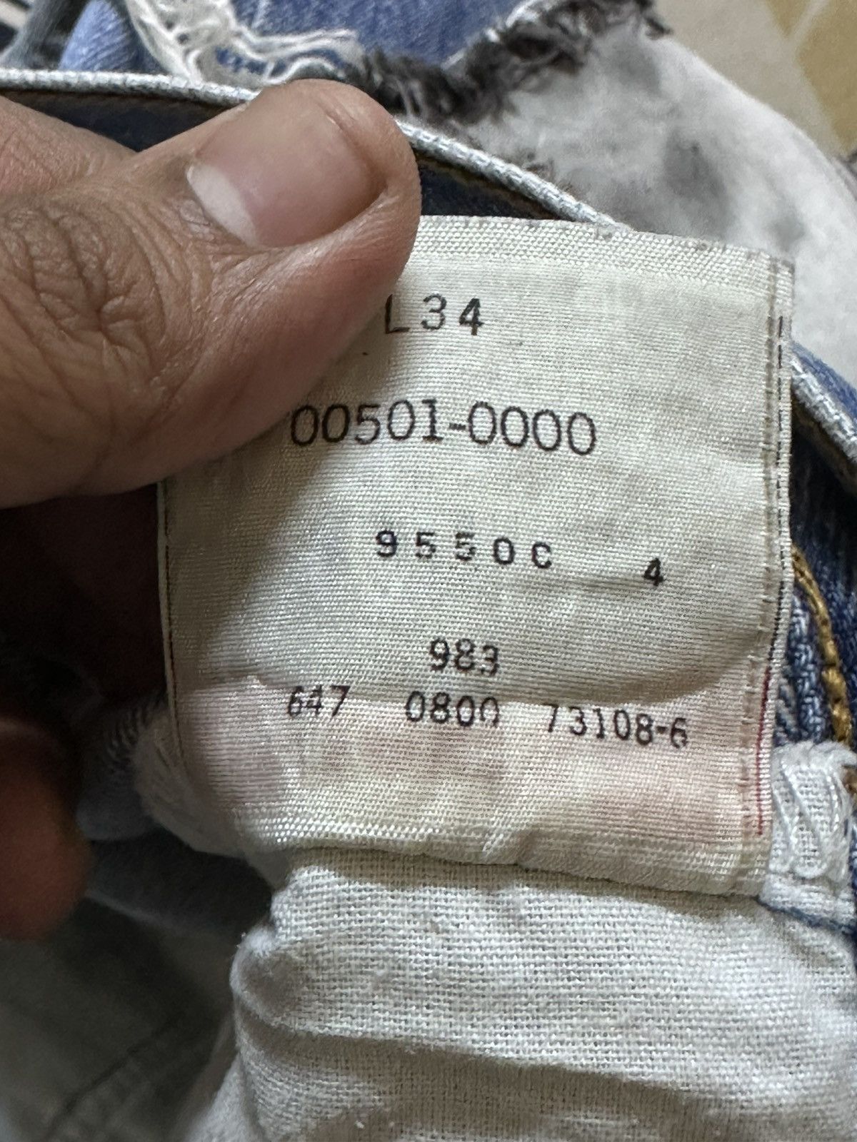 Levi's Vintage Levi’s 501 Sashiko Boro Denim Size US 29 - 9 Thumbnail