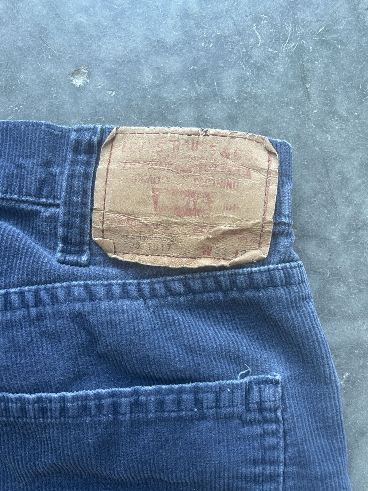 Levi's Vintage 70s Levi’s 505 Corduroy Pants 32x31 Faded Blue Size US 32 / EU 48 - 3 Thumbnail