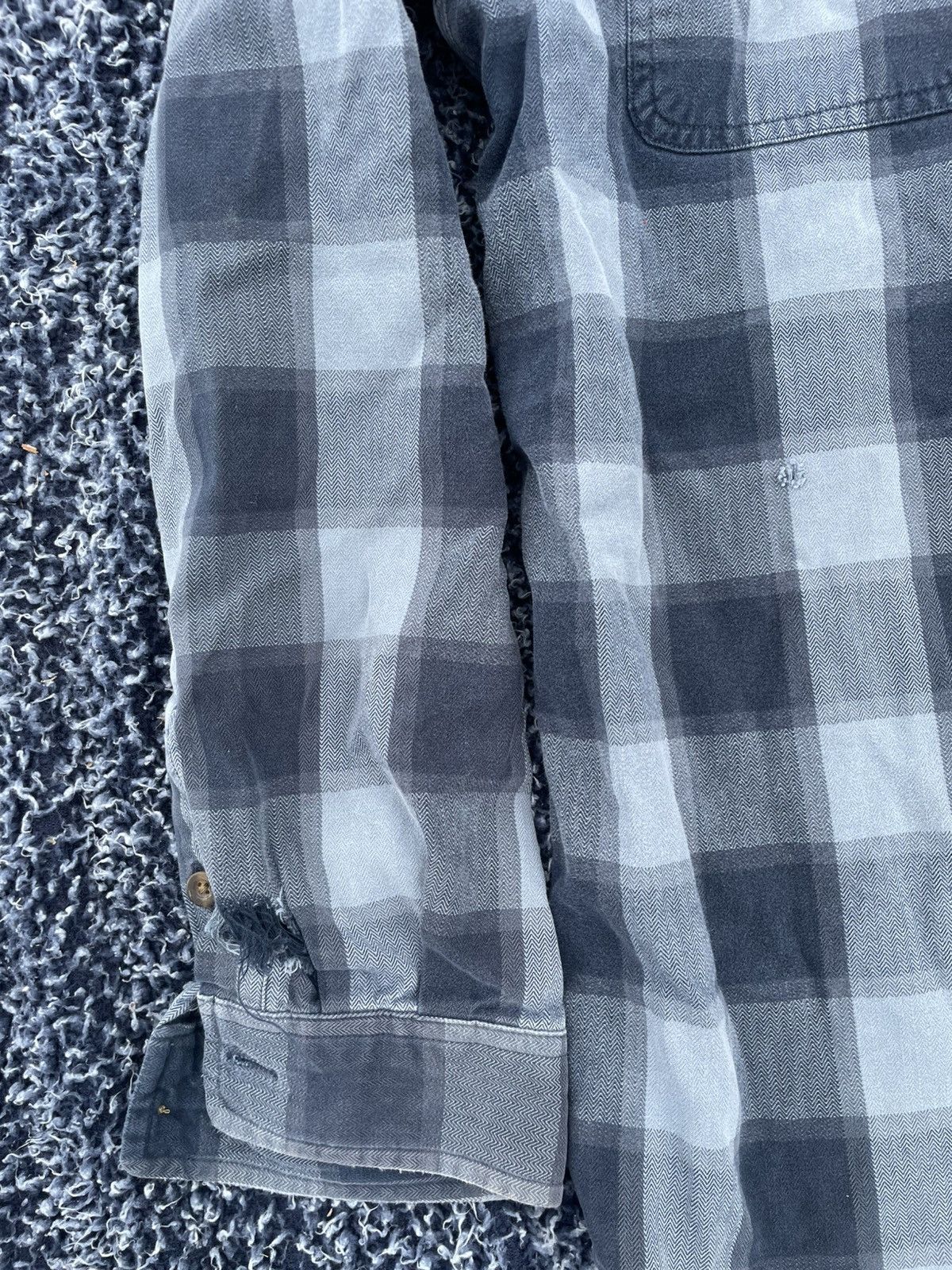 Carhartt Carhartt blue and white plaid flannel Size US XL / EU 56 / 4 - 4 Thumbnail