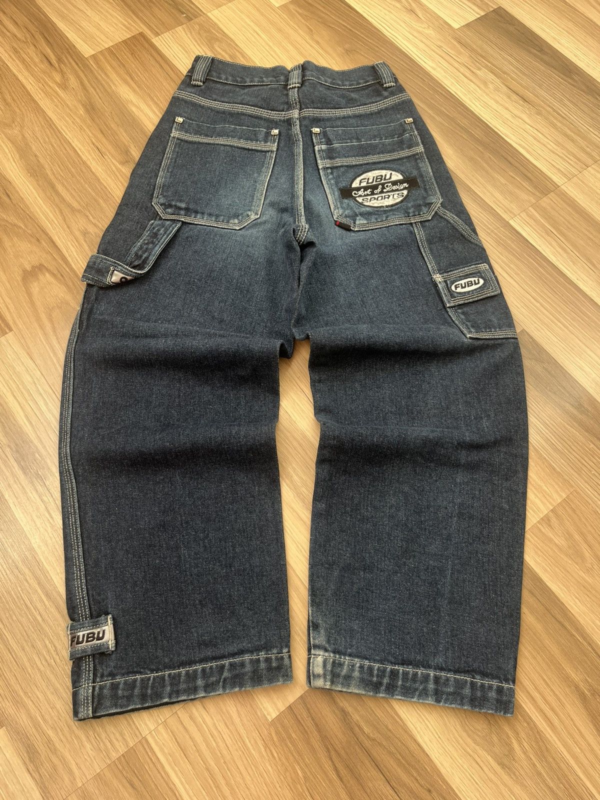 Hype Vintage Y2K Fubu Embroidered Baggy Jeans