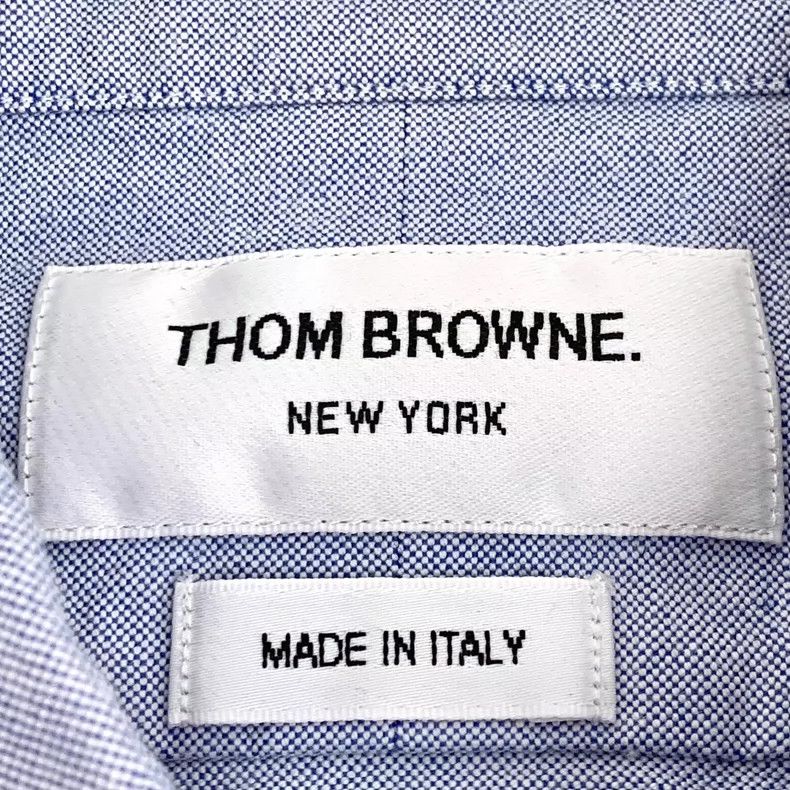 Thom Browne Thom browne Haze blue Oxford cotton eroded sleeve label lap Size US S / EU 44-46 / 1 - 7 Thumbnail