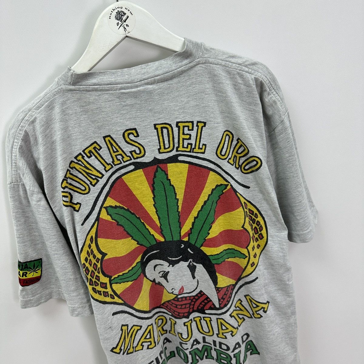 Vintage Vintage 90s Weed Ganja Wear Puntas del Oro Marijuana tee y2k Size US XL / EU 56 / 4 - 4 Thumbnail