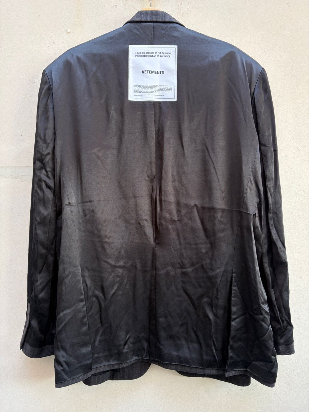 Vetements Vetements 19 Archive Inside Out Blazer Jacket Size US S / EU 44-46 / 1 - 3 Thumbnail