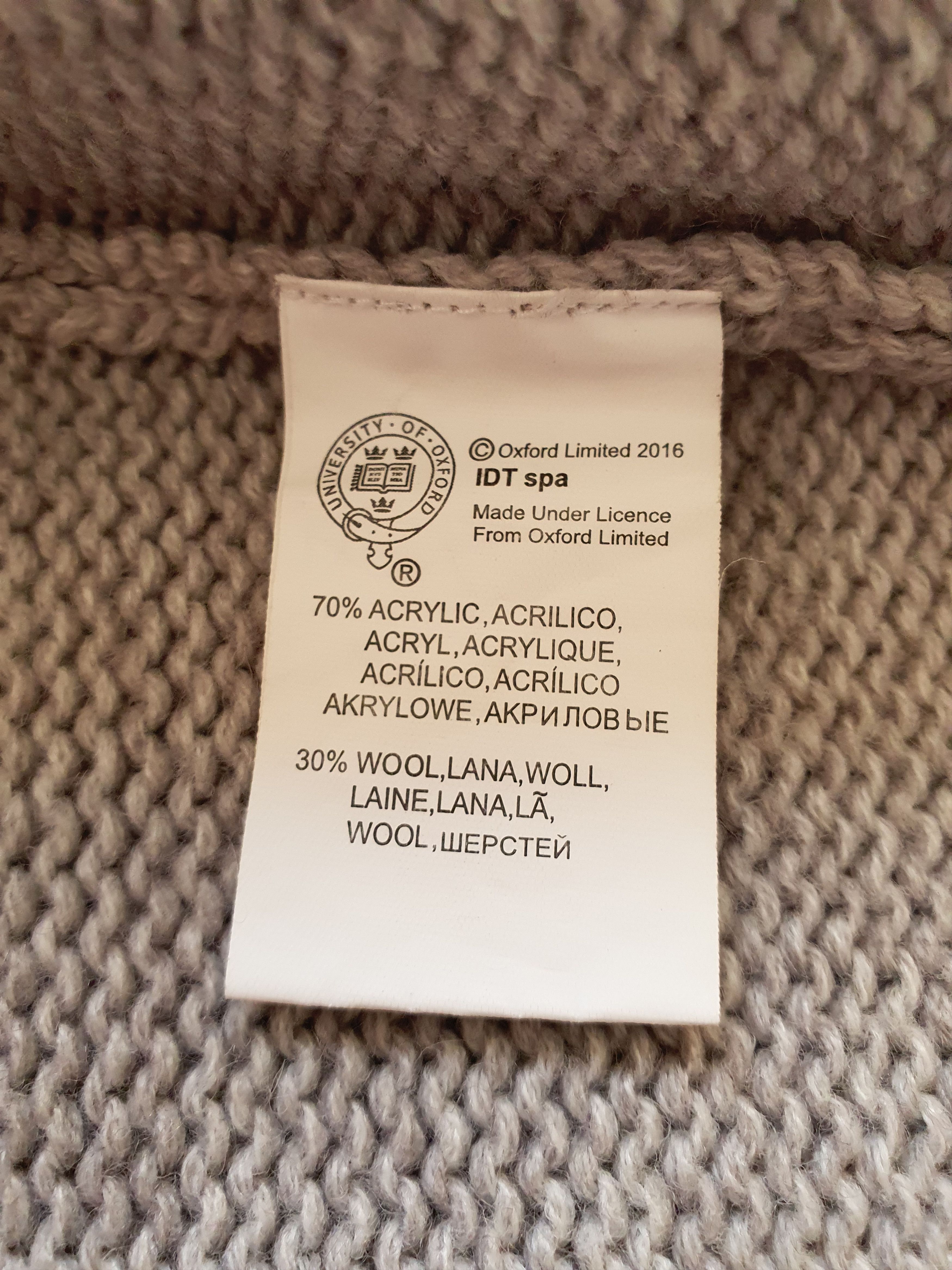 Oxxford Clothes Full Zip Knit Cardigan Sweater - Gray w/ Logo (2016) - XL Size US XL / EU 56 / 4 - 6 Thumbnail