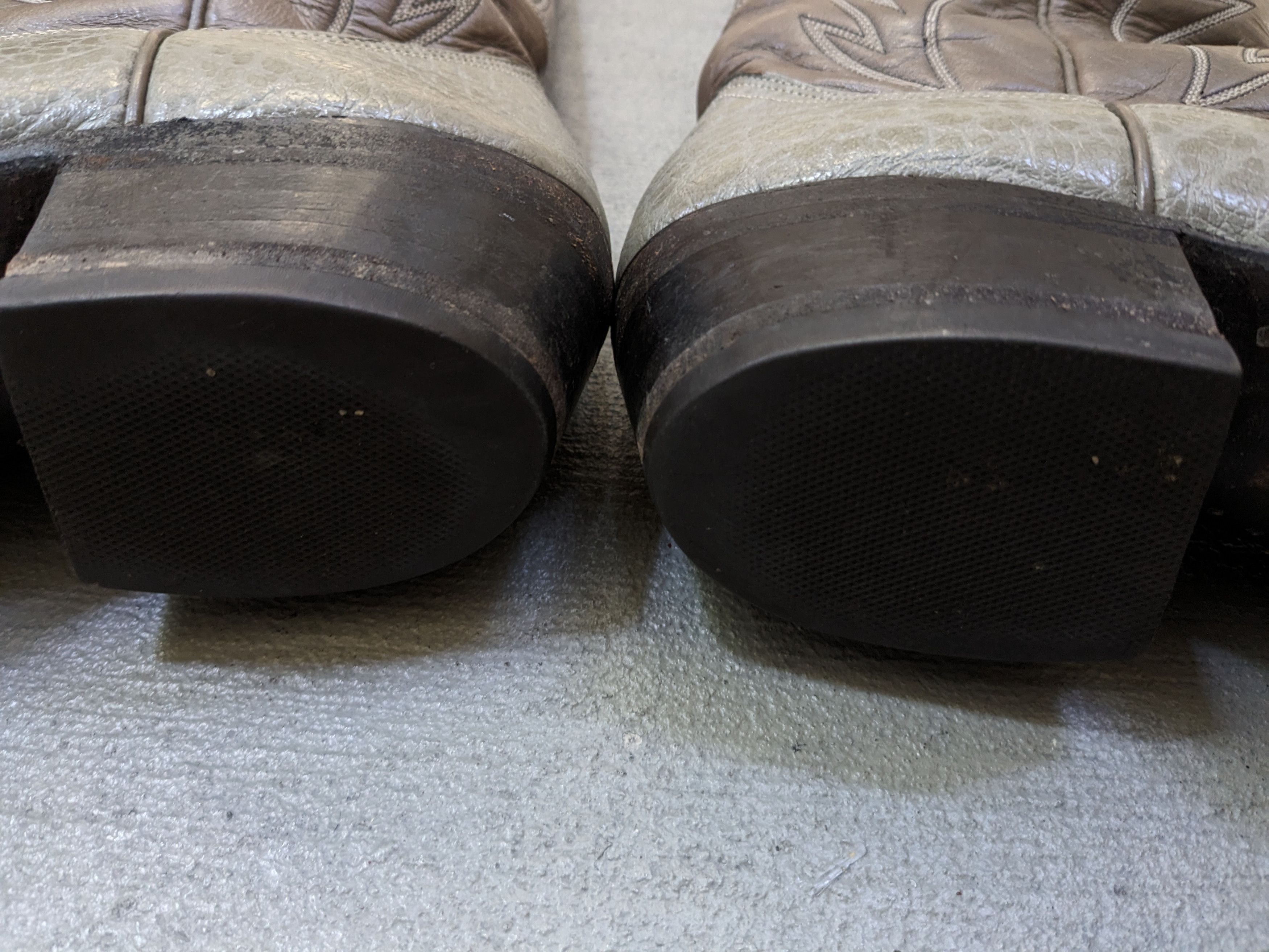 Nocona Nocona Cowboy Boots 8.5 Gray Leather Western Antelope Size US 8.5 / EU 41-42 - 16 Thumbnail