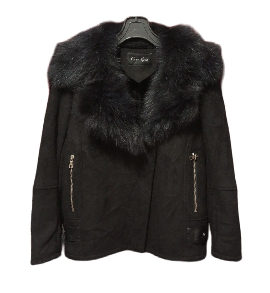 Other City Gee - Fur Suede Raccoons pilot Jacket Size US M / EU 48-50 / 2 - 9 Thumbnail