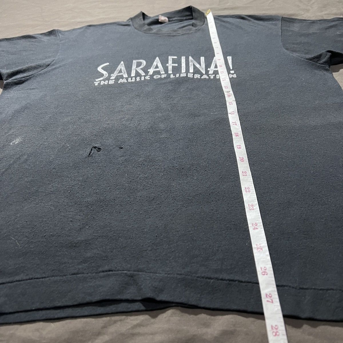 Vintage Vintage 80s SARAFINA MUSIC OF LIBERATION Black History Tee Size US XL / EU 56 / 4 - 9 Thumbnail