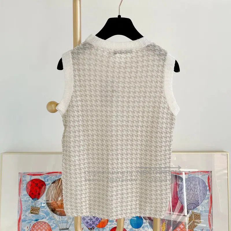 Dior Dior Multicolor Houndstooth Cashmere Sweater . Size M / US 6-8 / IT 42-44 - 2 Thumbnail