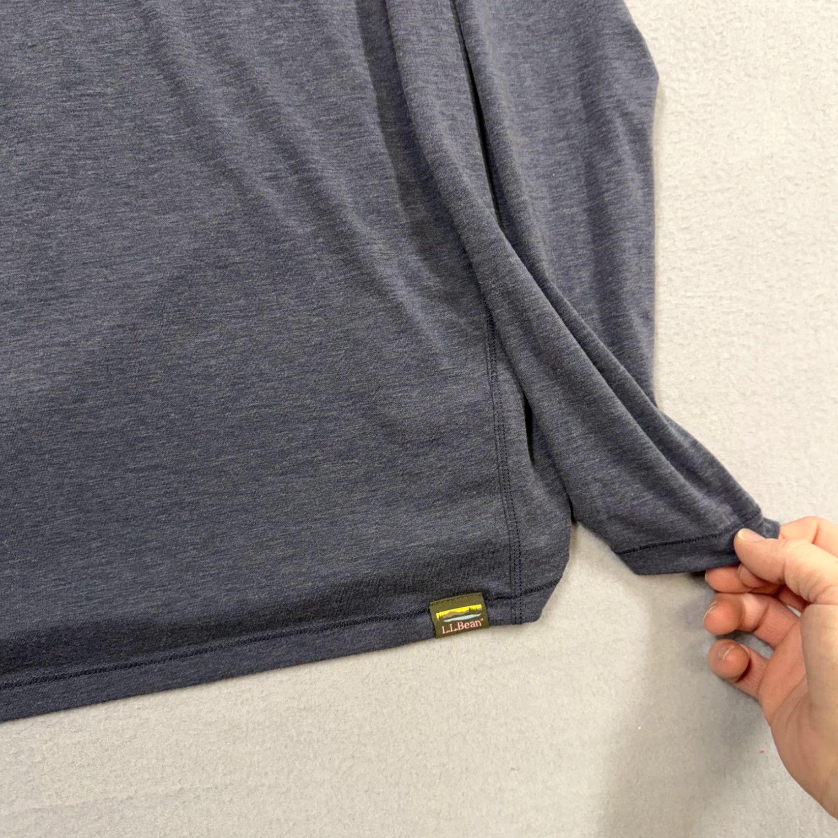 Vintage L.L. Bean Pullover Mens Large Gray 1/4 Zip Long Sleeve Performance Stretch Top Size US L / EU 52-54 / 3 - 2 Thumbnail