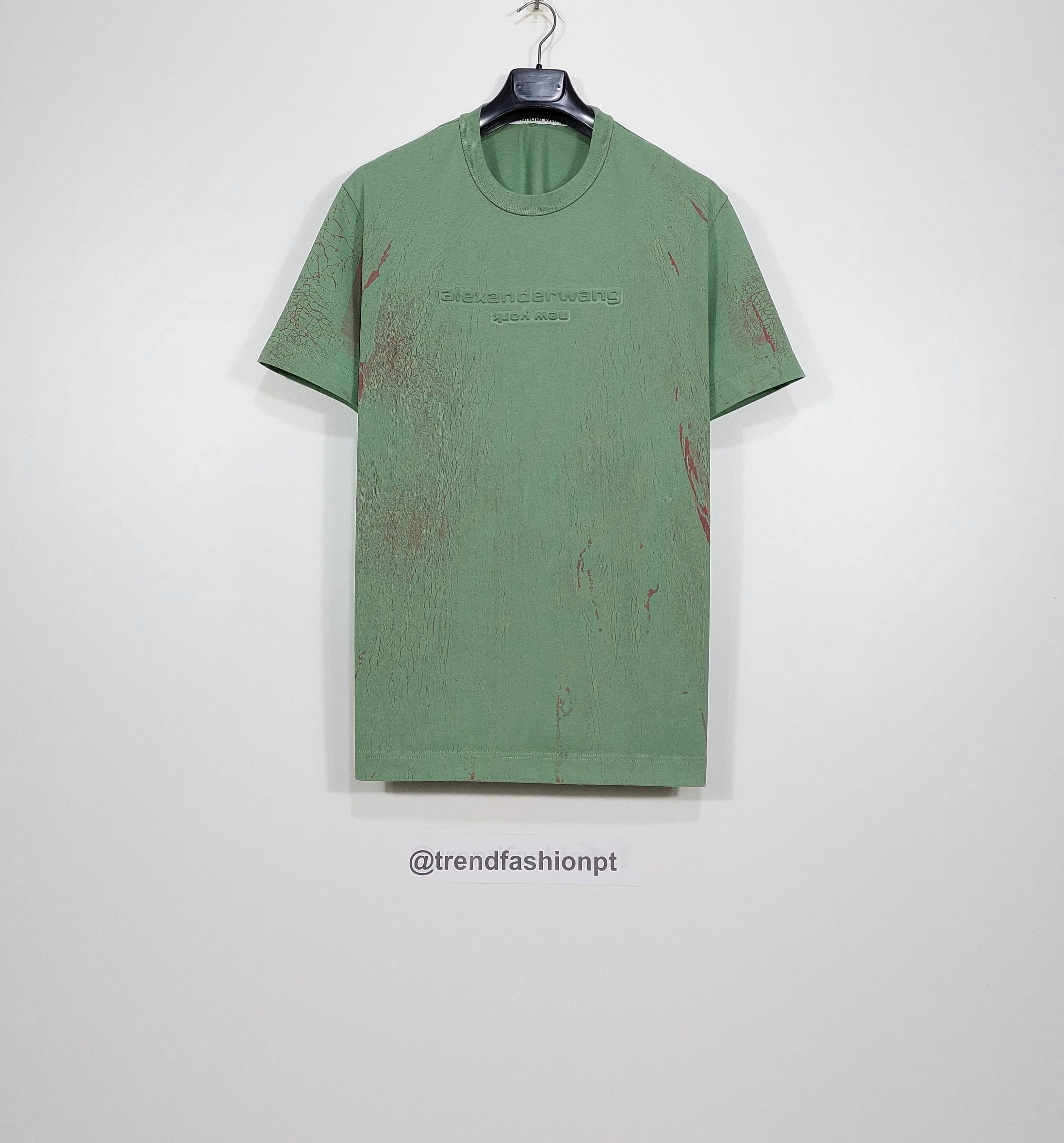 Alexander Wang emboss logo tshirt - kelly green M Size US M / EU 48-50 / 2 - 1 Thumbnail