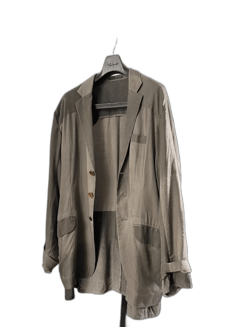 Yohji Yamamoto yohji yamamoto wet effect oversized blazer Size US M / EU 48-50 / 2 - 1 Thumbnail