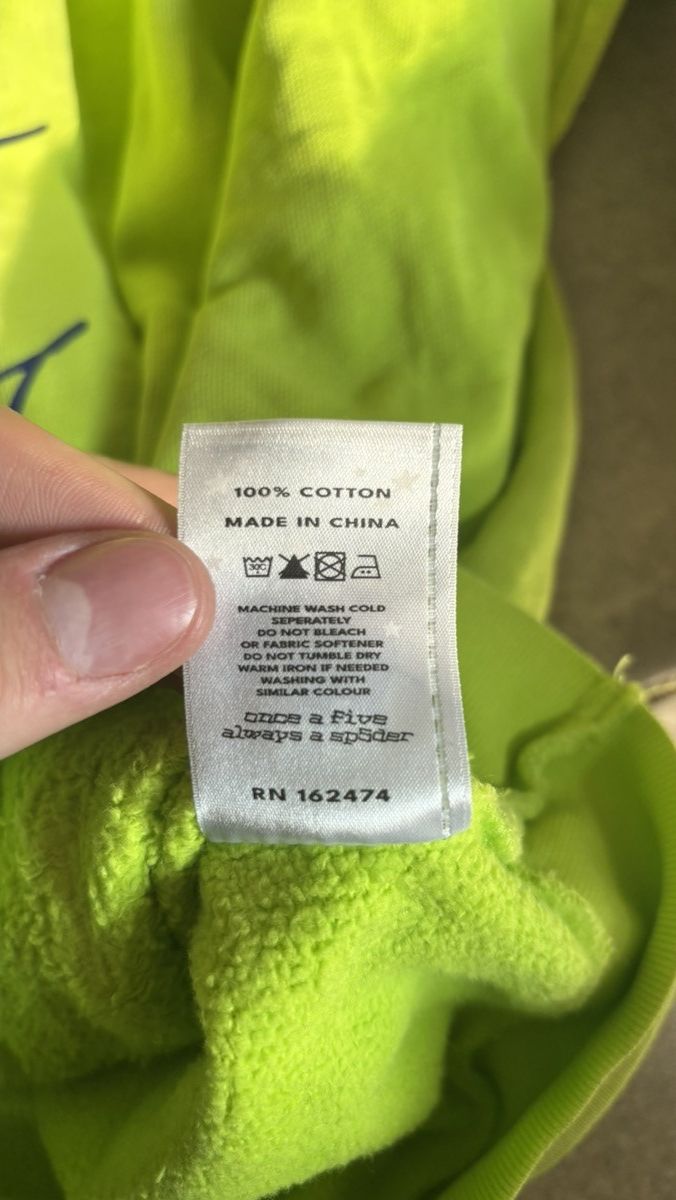 Sp5der Neon sp5der hoodie Size US L / EU 52-54 / 3 - 5 Thumbnail