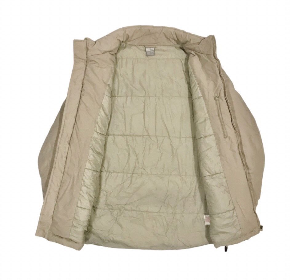 Nike Vintage 00s Nike Winter Padded Jacket Men's XL Beige Size US XL / EU 56 / 4 - 3 Thumbnail