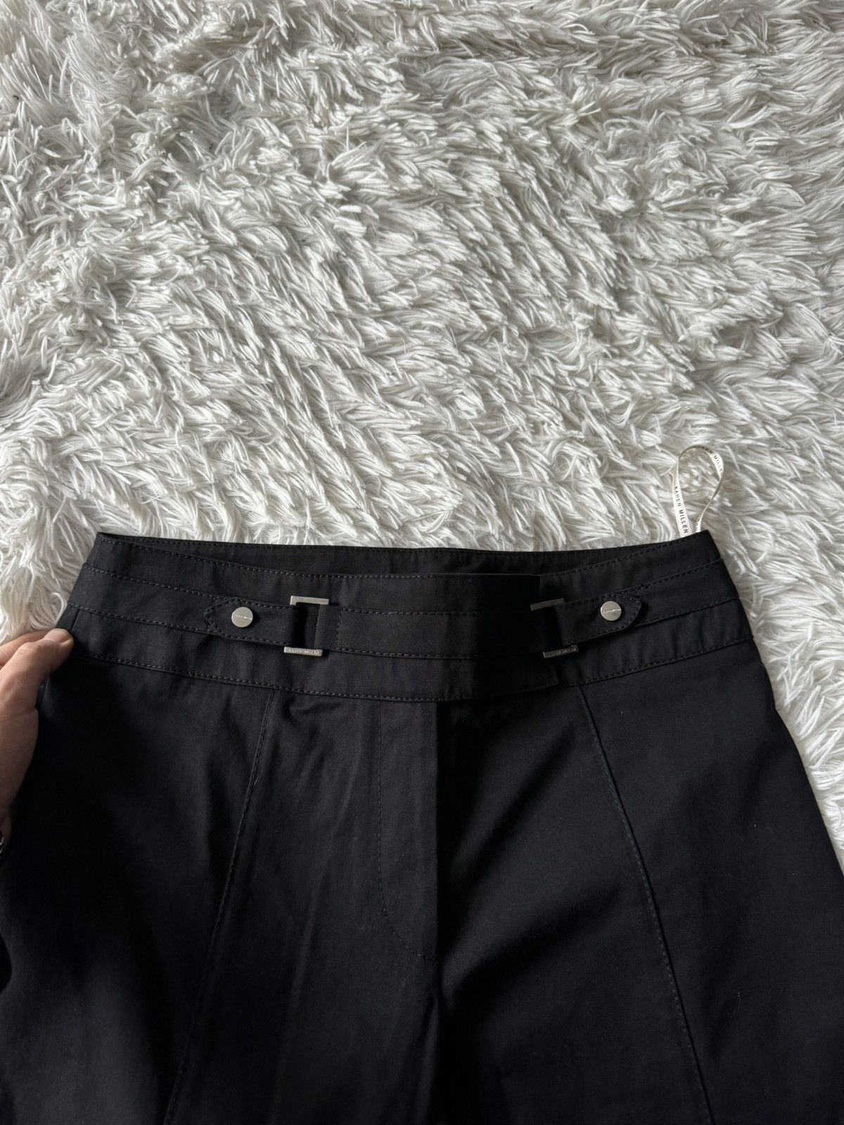 Japanese Brand × Karen Millen Crazy Karen Millen Wide Flare Bootcut Black Goth Pants Size 28" / US 6 / IT 42 - 8 Thumbnail