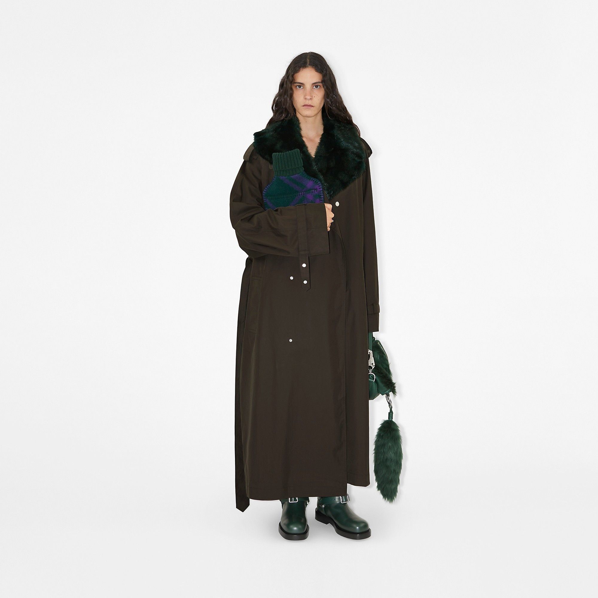 Burberry o1w1db10125 Leather Saddle Tall Boots in Green Size US 8 / IT 38 - 4 Thumbnail
