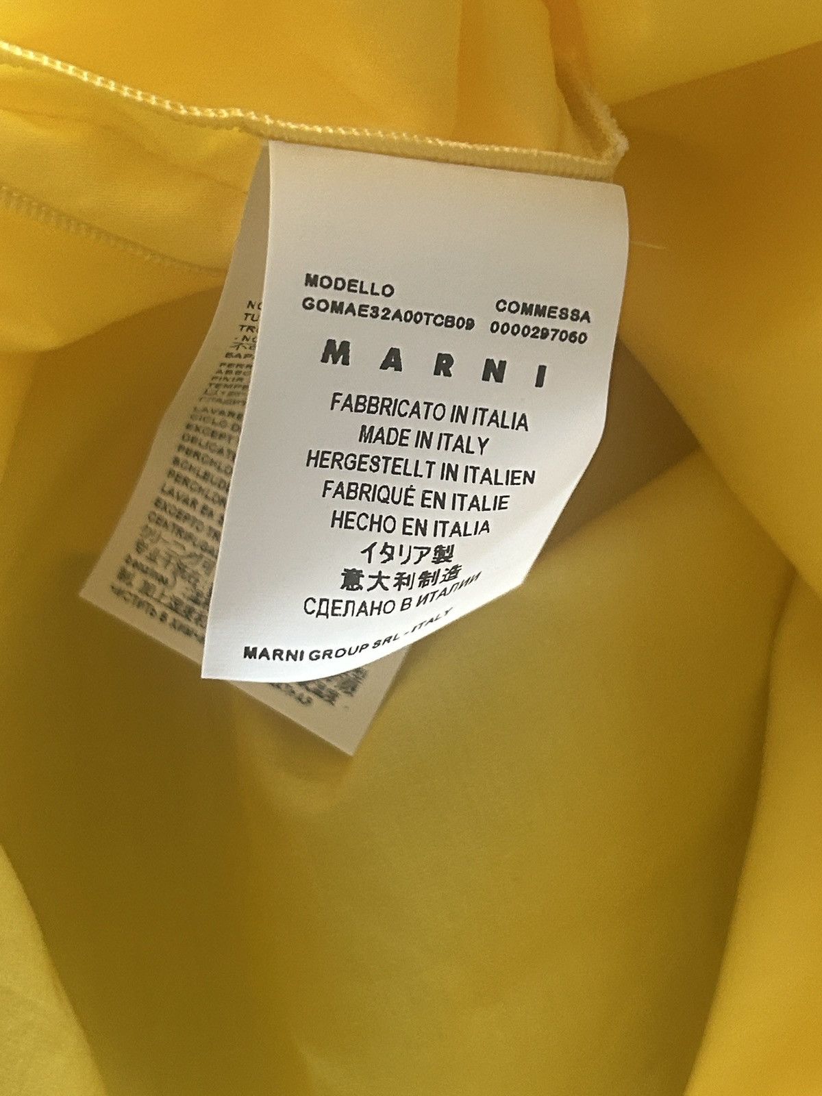 Marni Marni Yellow Popeline Cotton Skirt size 40 Size 27" / US 4 / IT 40 - 3 Thumbnail