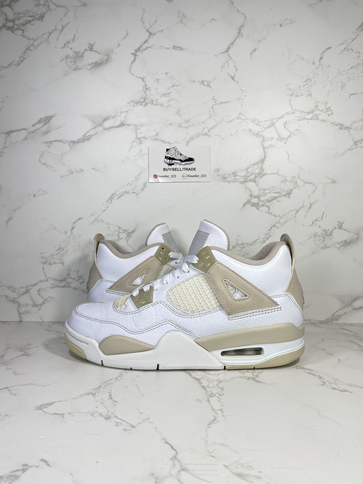 Jordan Brand Air Jordan 4 Retro GS 'Linen' 2017 Size US 6 / IT 36 - 2 Thumbnail