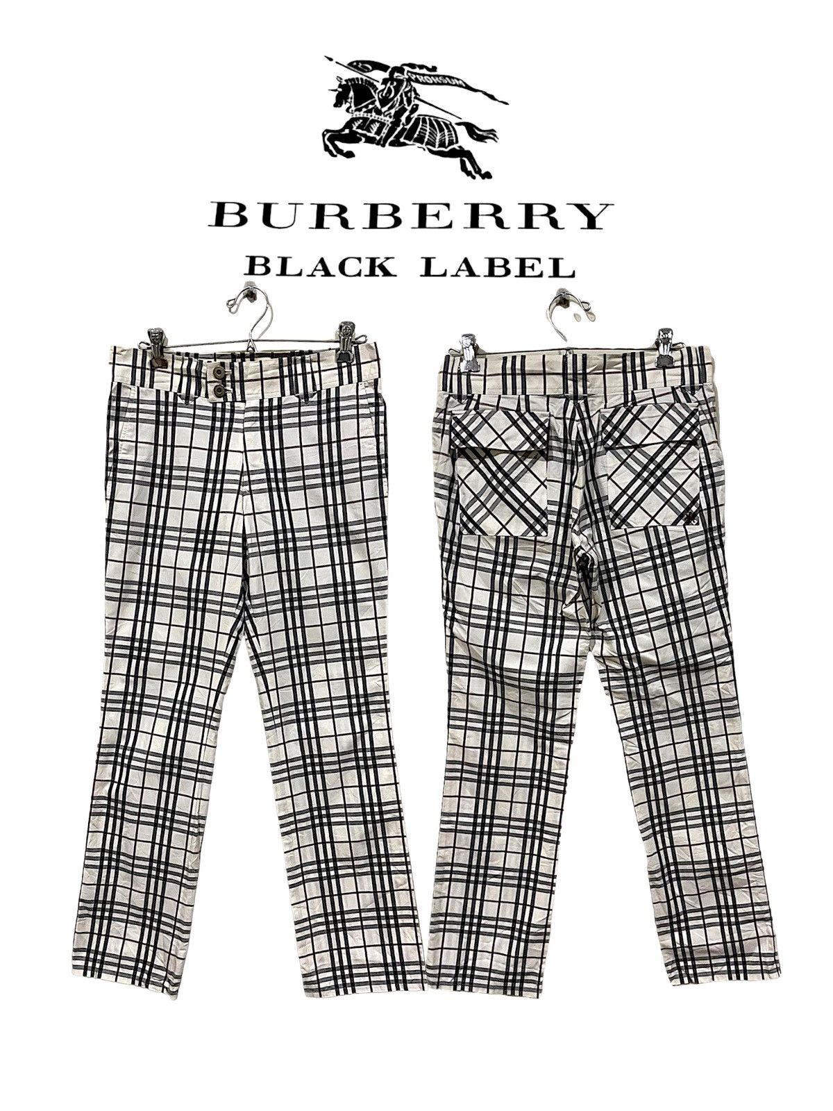 Black Label Burberry Blacklabel Checkered Pants Size US 30 / EU 46 - 1 Thumbnail