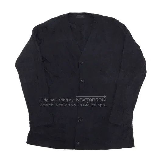 Yohji Yamamoto Yohji Yamamoto Black Knit Cardigan shirt Size US L / EU 52-54 / 3 - 2 Thumbnail