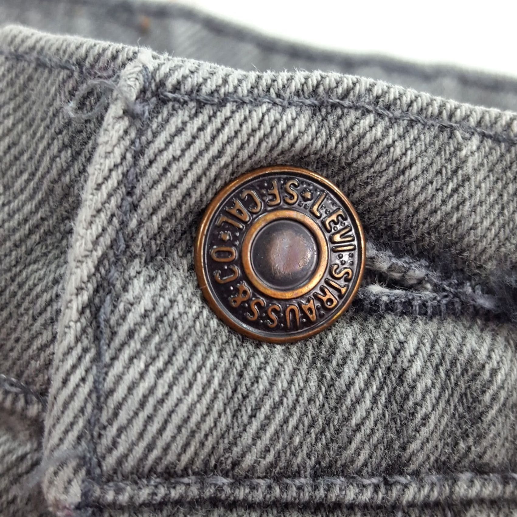 Levi's VINTAGE Levi's Gray Tapered Jeans 36x30 USA Made Denim Relaxed 80s 90s Grunge Work Mens Jeans Size US 36 / EU 52 - 5 Thumbnail