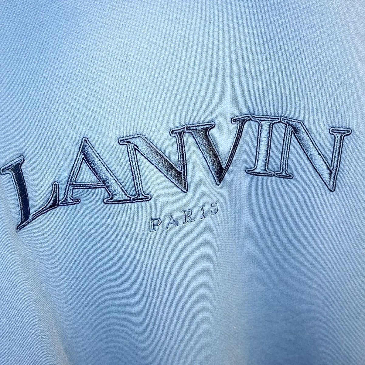 Lanvin Lanvin Classic Logo Crewneck Nepunte Blue Size US M / EU 48-50 / 2 - 2 Thumbnail