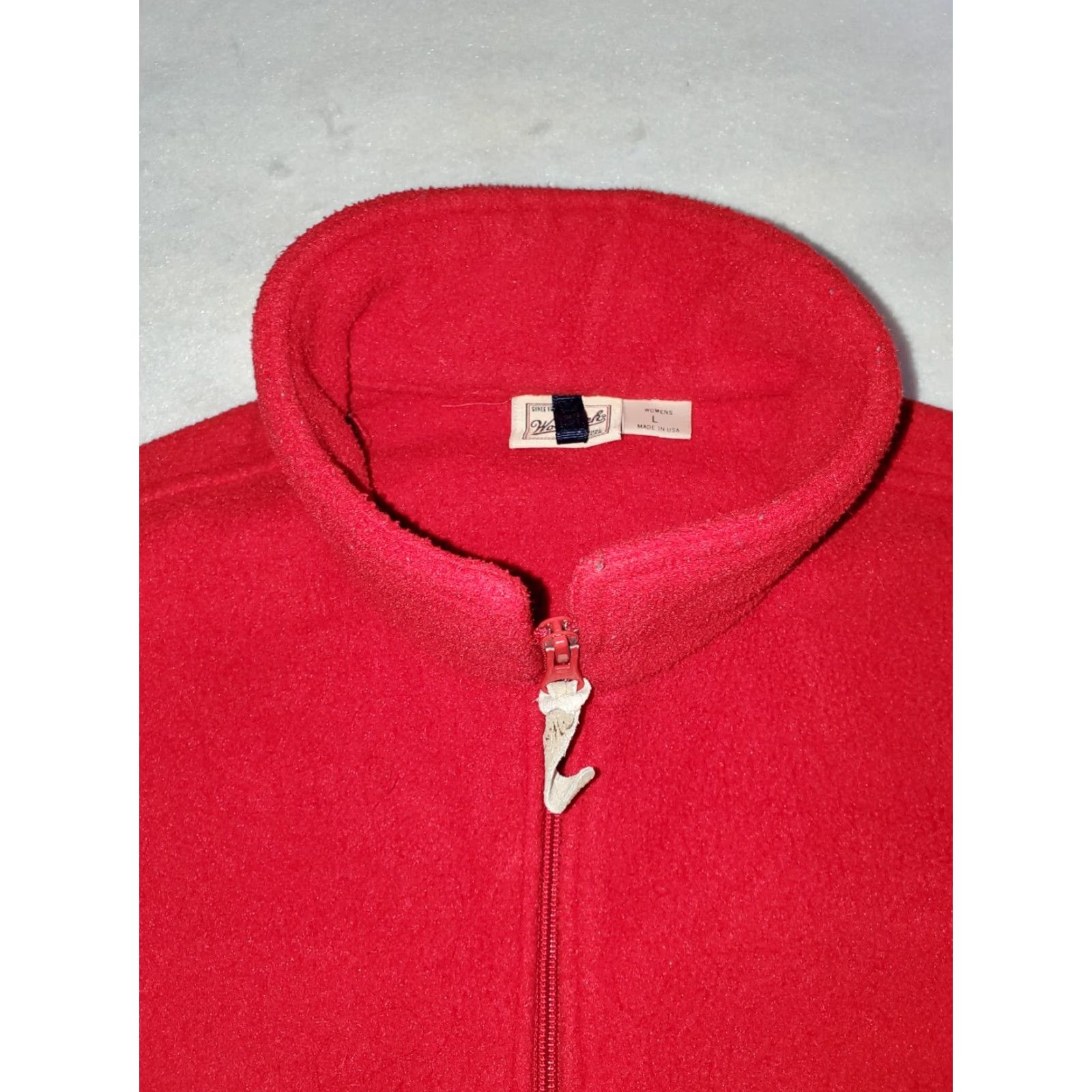 Vintage VINTAGE Woolrich Vest - Mens Large Red Fleece Polartec Outdoor Hiking Weathergear Full Zip Woolrich Arctic Regular Size US L / EU 52-54 / 3 - 2 Thumbnail
