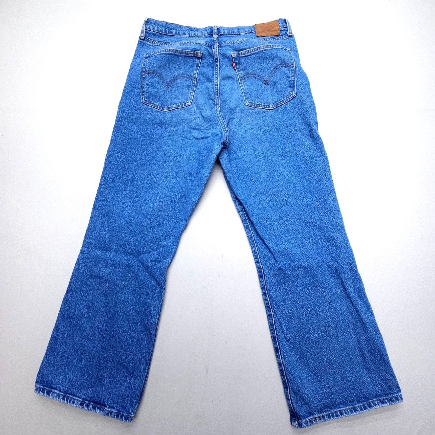 Levi's Levi's Premium Ribcage Crop Boot Jeans Womens 33 High Rise Button Fly Blue Denim Size 24" / US 00 / IT 34 - 2 Thumbnail