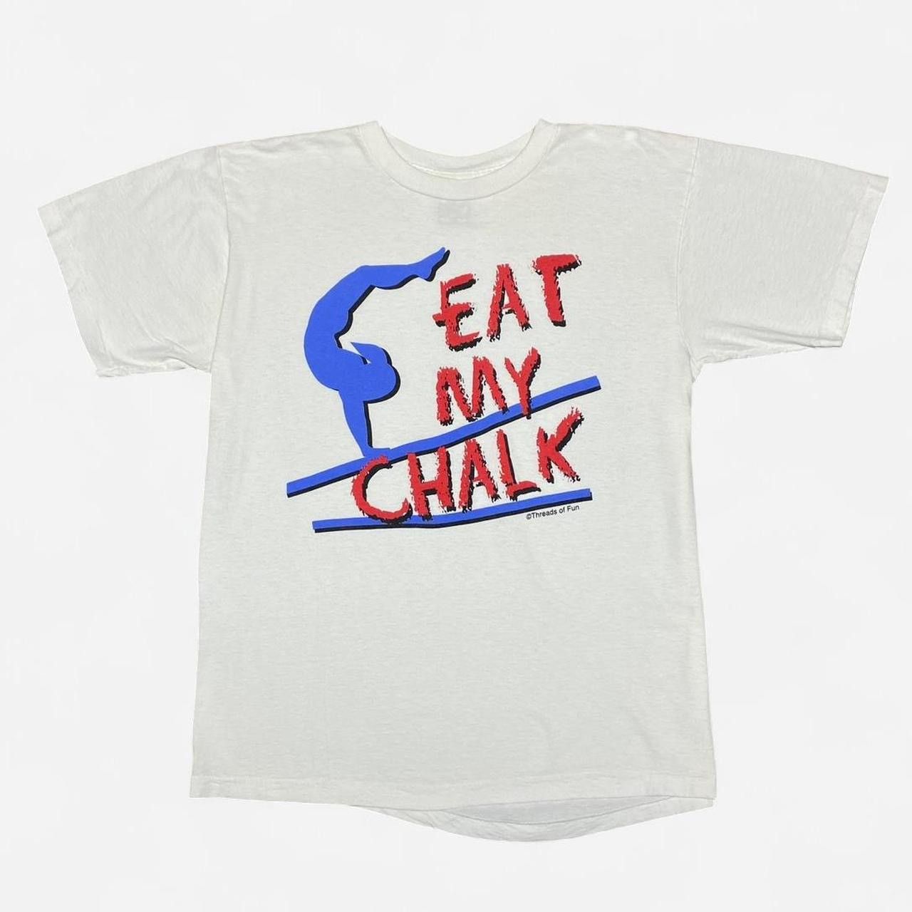 Other Vintage single stitch eat my chalk acrobatic big graphic Tee Size US L / EU 52-54 / 3 - 1 Thumbnail