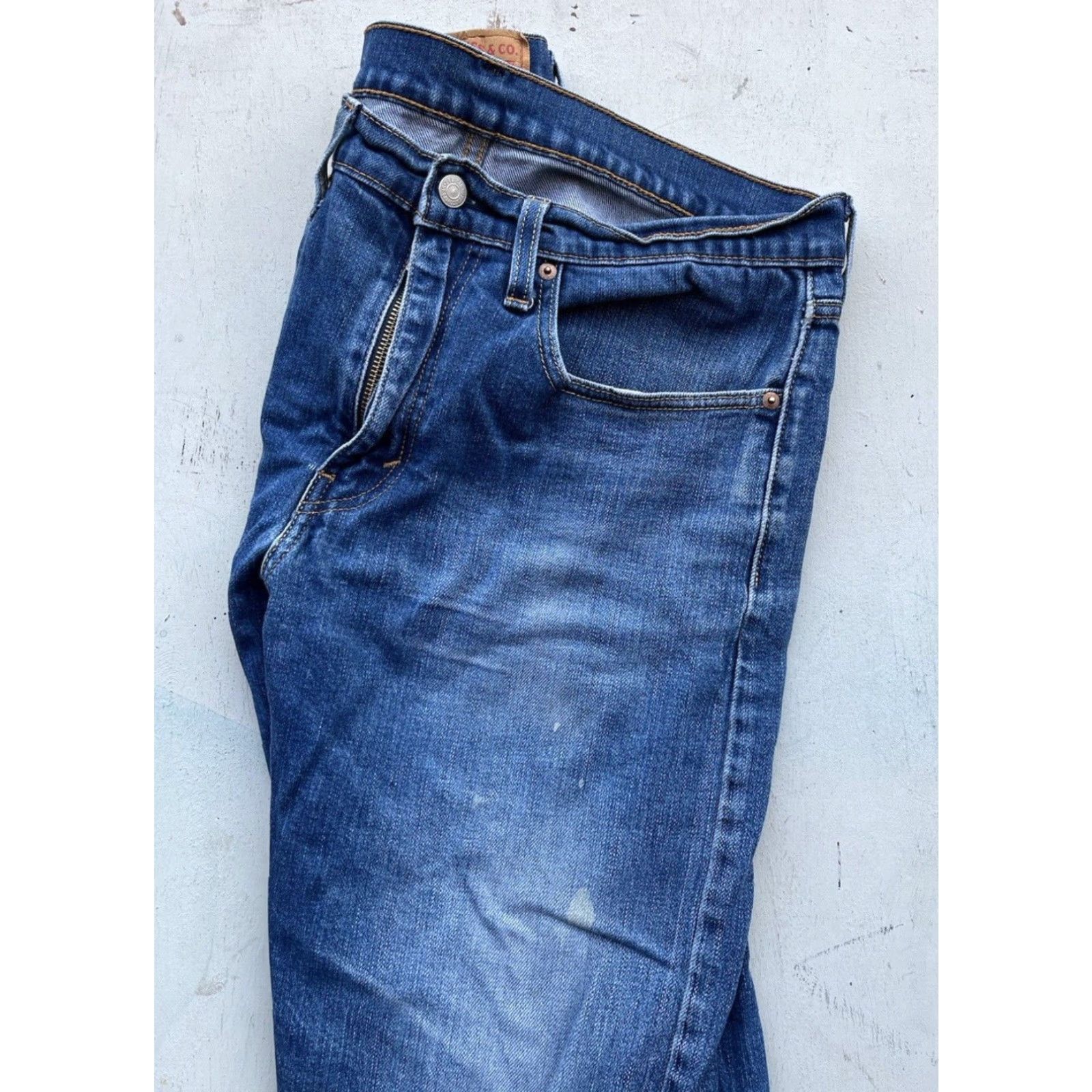 Levi's Levi's Jeans Blue Straight Leg 34x34 502 Icon Denim Athletic Stretch Slim Men’s Size US 34 / EU 50 - 5 Thumbnail