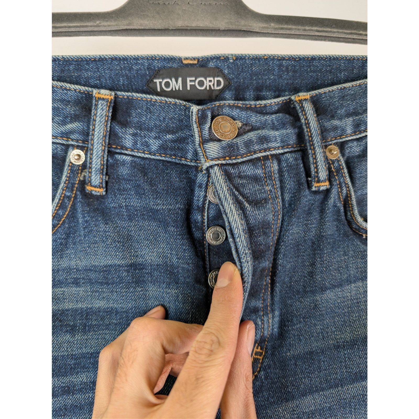 Tom Ford o1rshd1 Slim Jeans in Navy Size US 34 / EU 50 - 7 Thumbnail