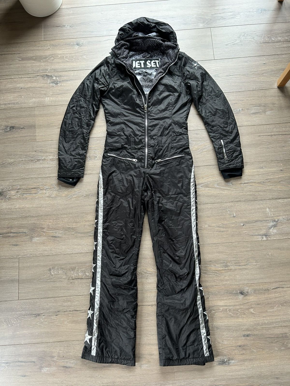 JET SET Jet Set black ski jumpsuit size 2 M Size 27" / US 4 / IT 40 - 1 Thumbnail