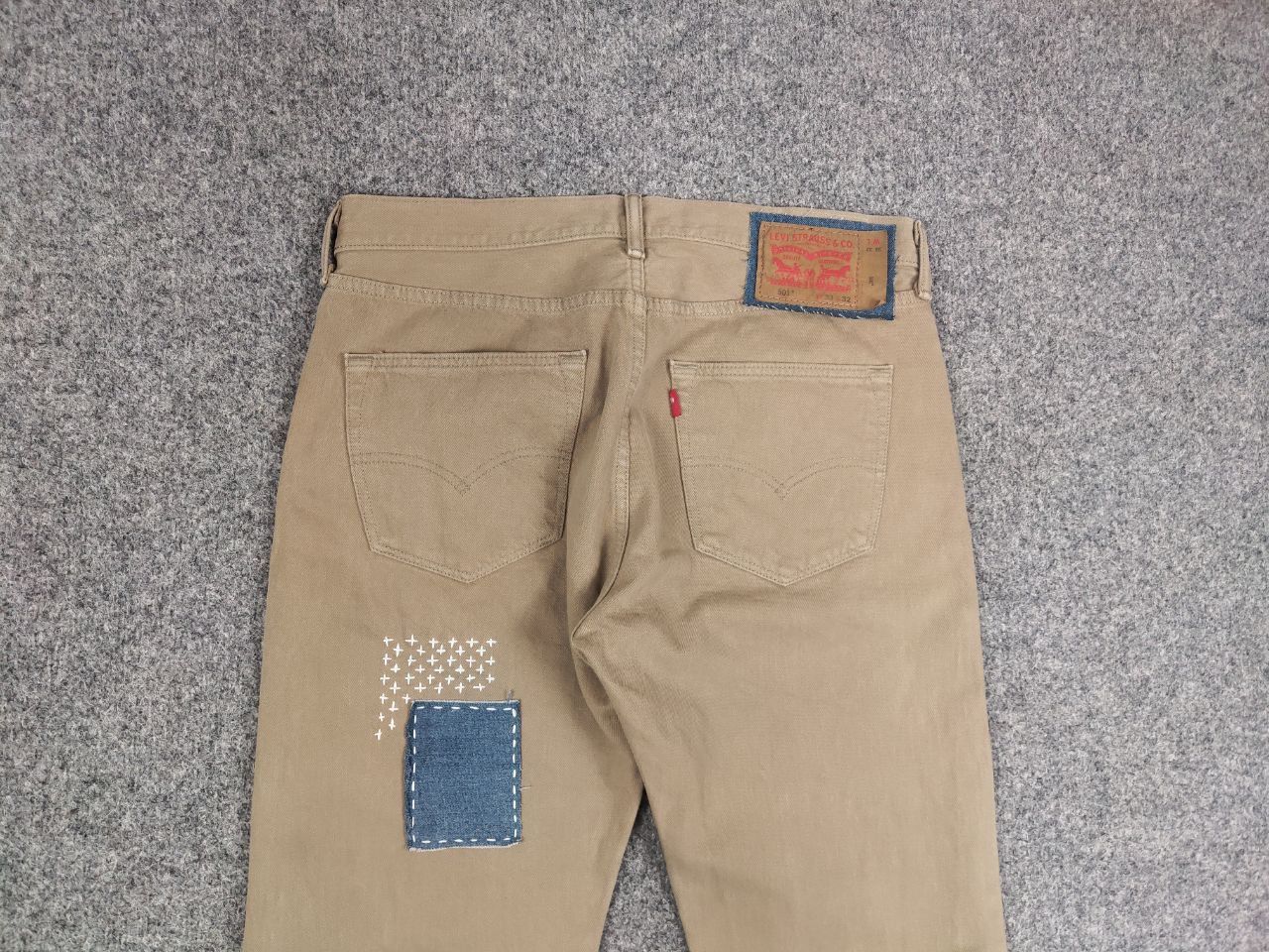Levi's Vintage Levis 501 sashiko patchworks Jeans Kapital Style Size US 33 - 12 Thumbnail