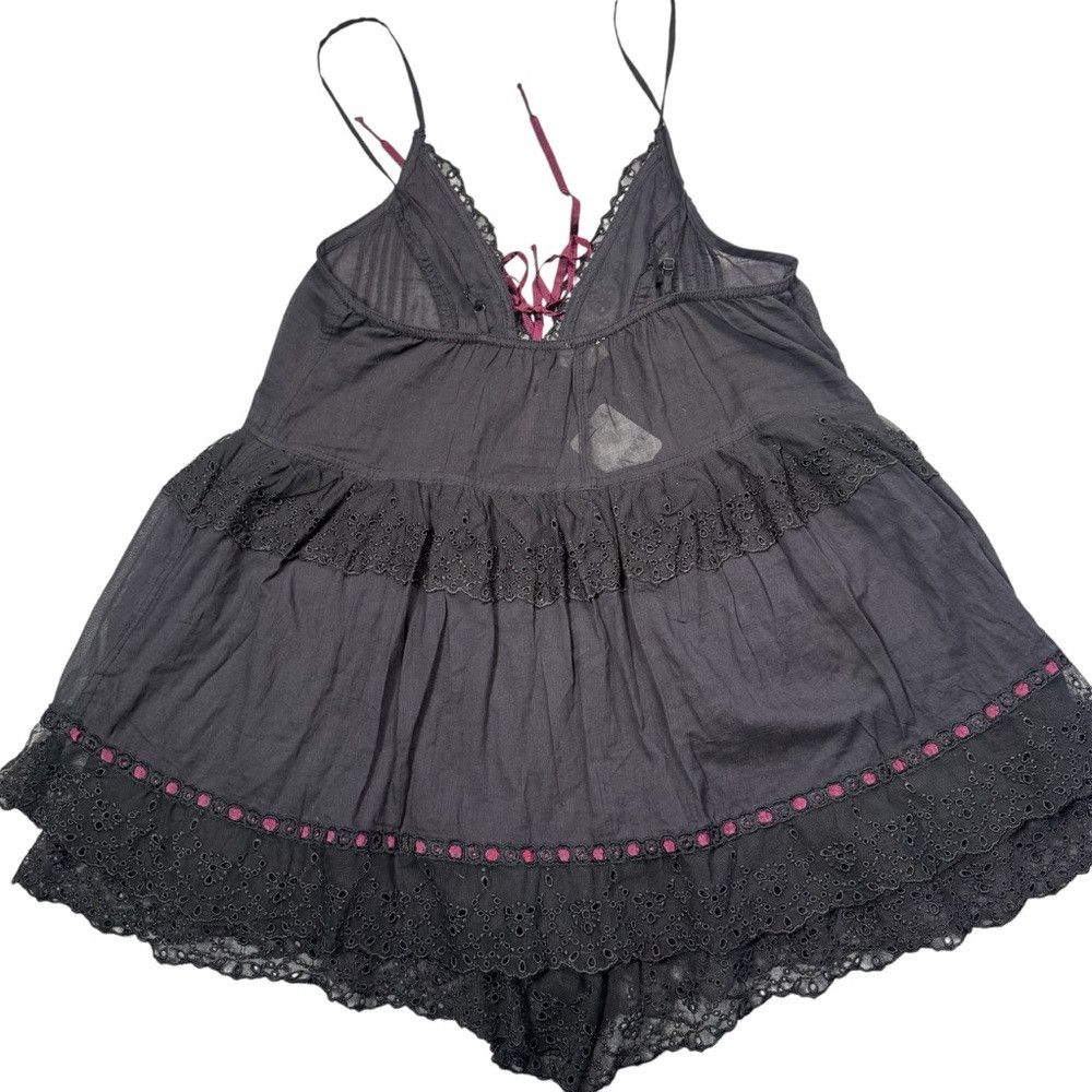 Free People NWT New $128 Free People Sweet On You Romper In Black Combo Size XS / US 0-2 / IT 36-38 - 4 Thumbnail