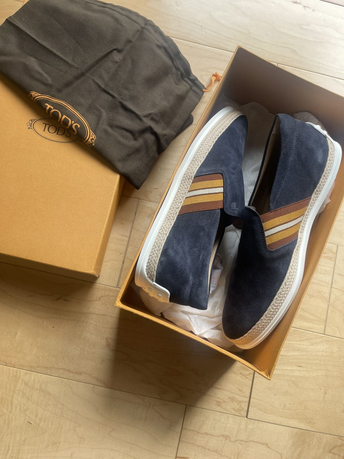 Tod's Tods suede mens loafer navy 8 made in Italy new Size US 8 / EU 41 - 15 Thumbnail