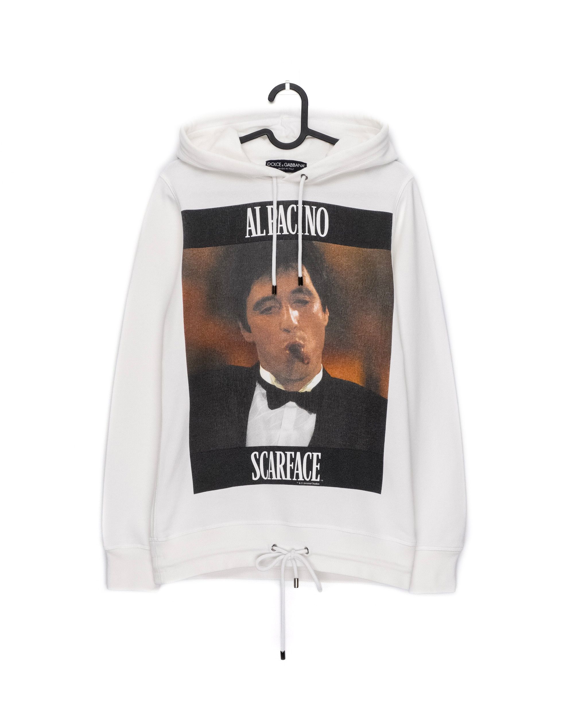 image of Dolce Gabbana Aw09 Scarface White Sweatshirt Hoodie, Men's (Size Small)