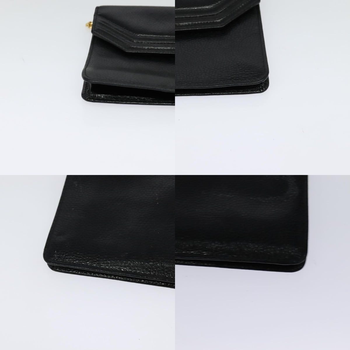 Dior DIOR Chain Shoulder Bag Leather Black Gold Size ONE SIZE - 10 Thumbnail