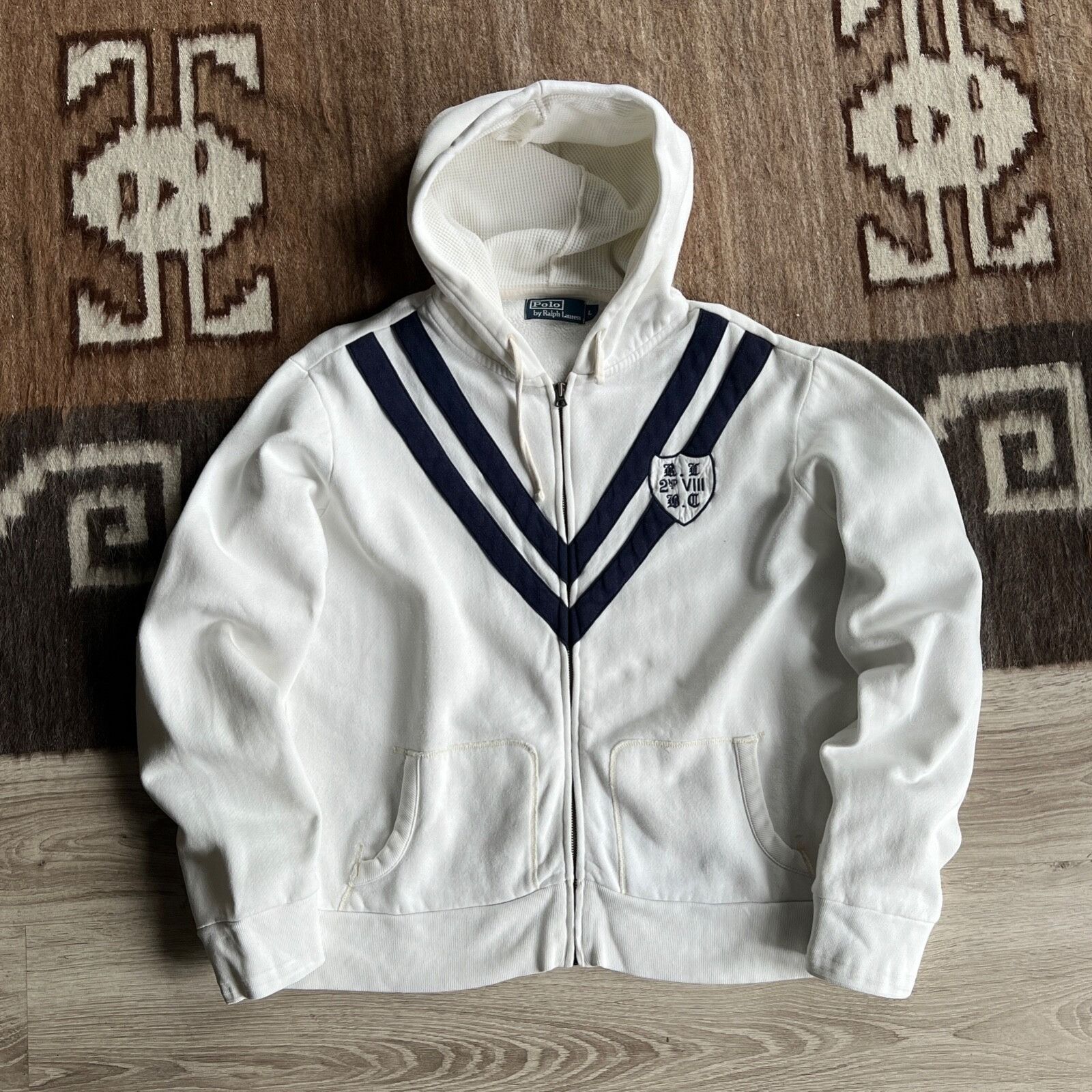 Polo Ralph Lauren Polo Ralph Lauren Vintage Cotton Full Zip Hoodie 8959AC Size US L / EU 52-54 / 3 - 2 Thumbnail