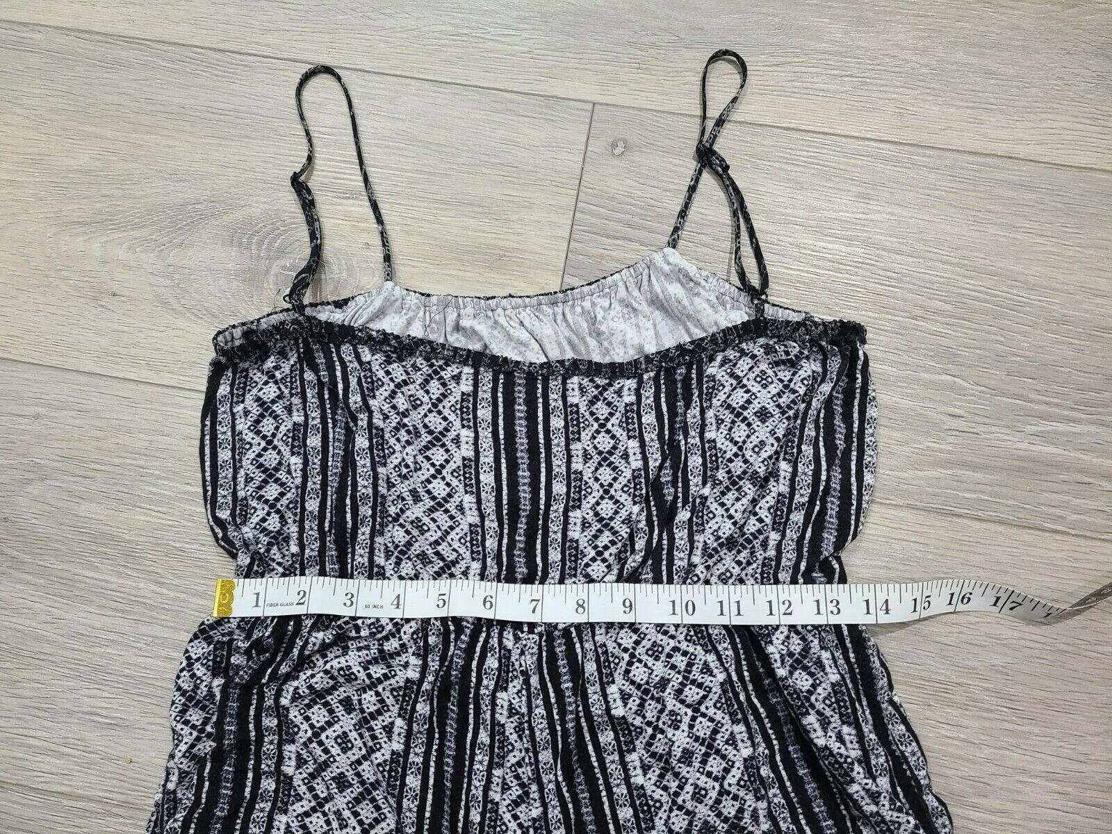 Designer bcbgeneration Romper Medium Black And White Spaghetti Strap Size 32" / US 10 / IT 46 - 6 Thumbnail