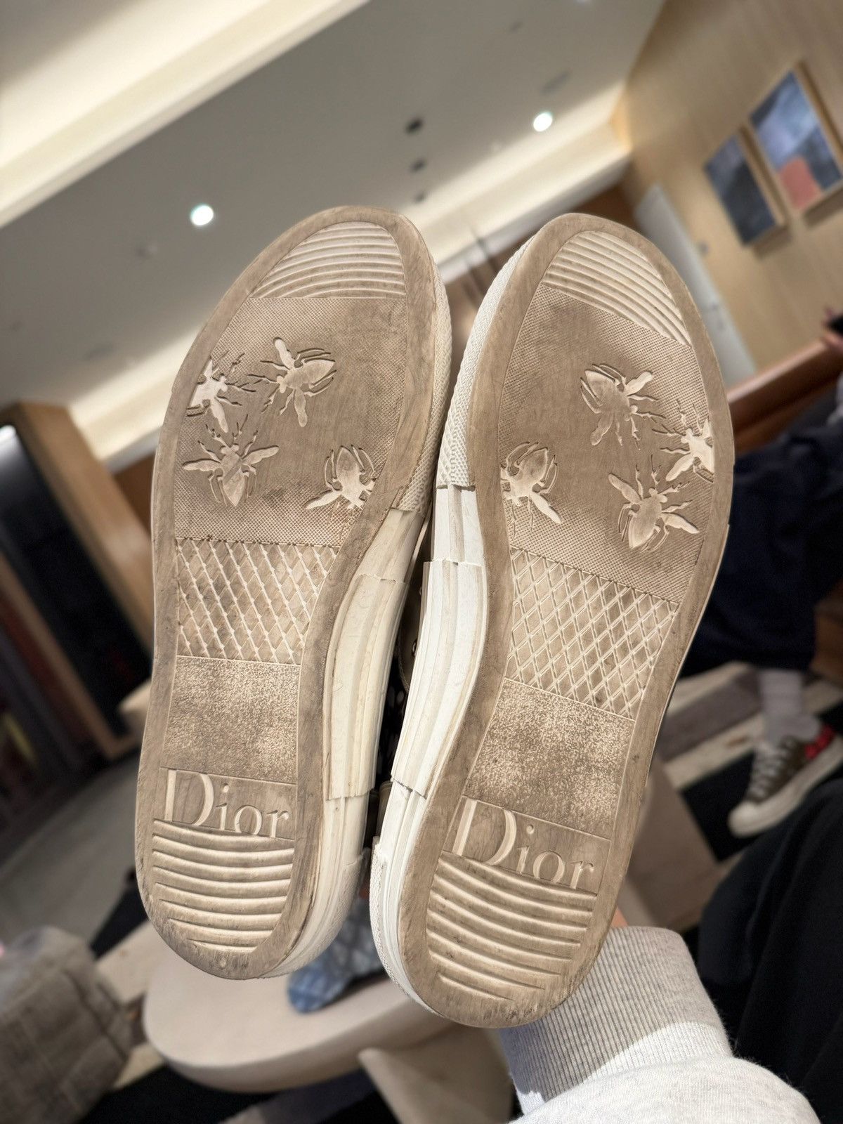 Dior STEAL! Dior Oblique B23 High top shoes Size US 11 / EU 44 - 5 Thumbnail