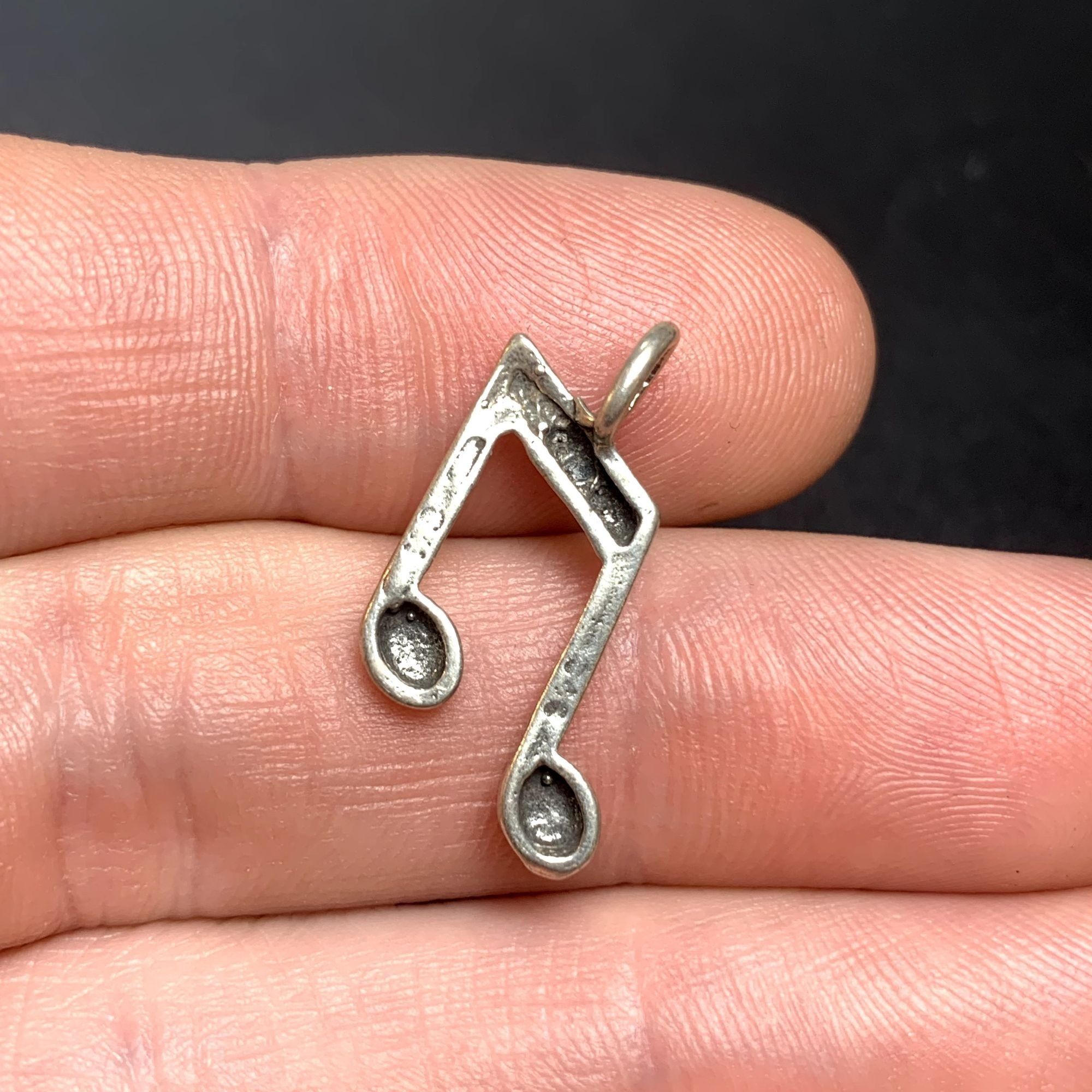Other Solid Sterling Silver 925 Musical Note Eighth Note Quaver Ch Size ONE SIZE - 6 Thumbnail