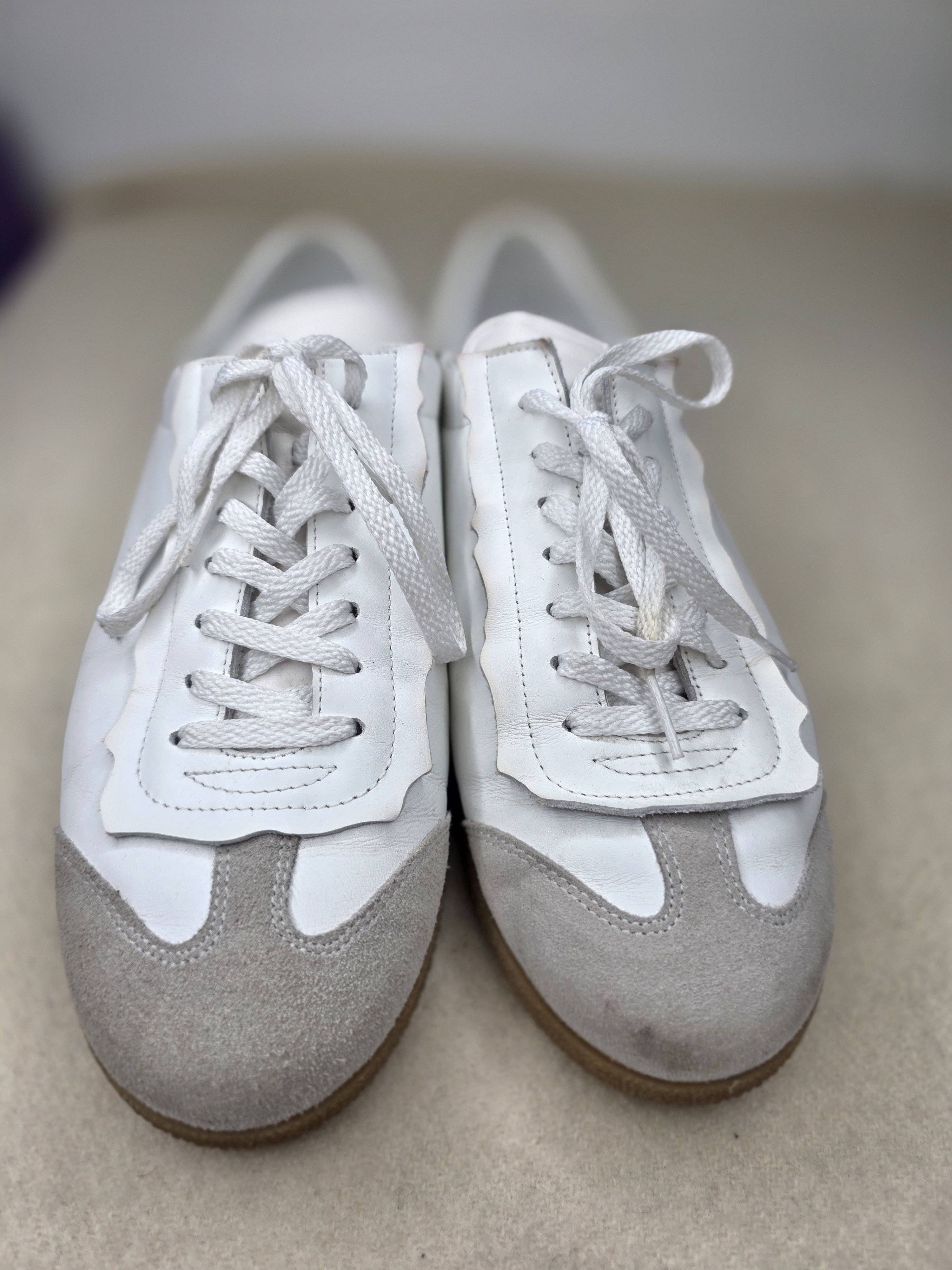 Maison Margiela Maison Margiela Replica German Army Trainers White Leather Size US 10.5 / EU 43-44 - 2 Thumbnail