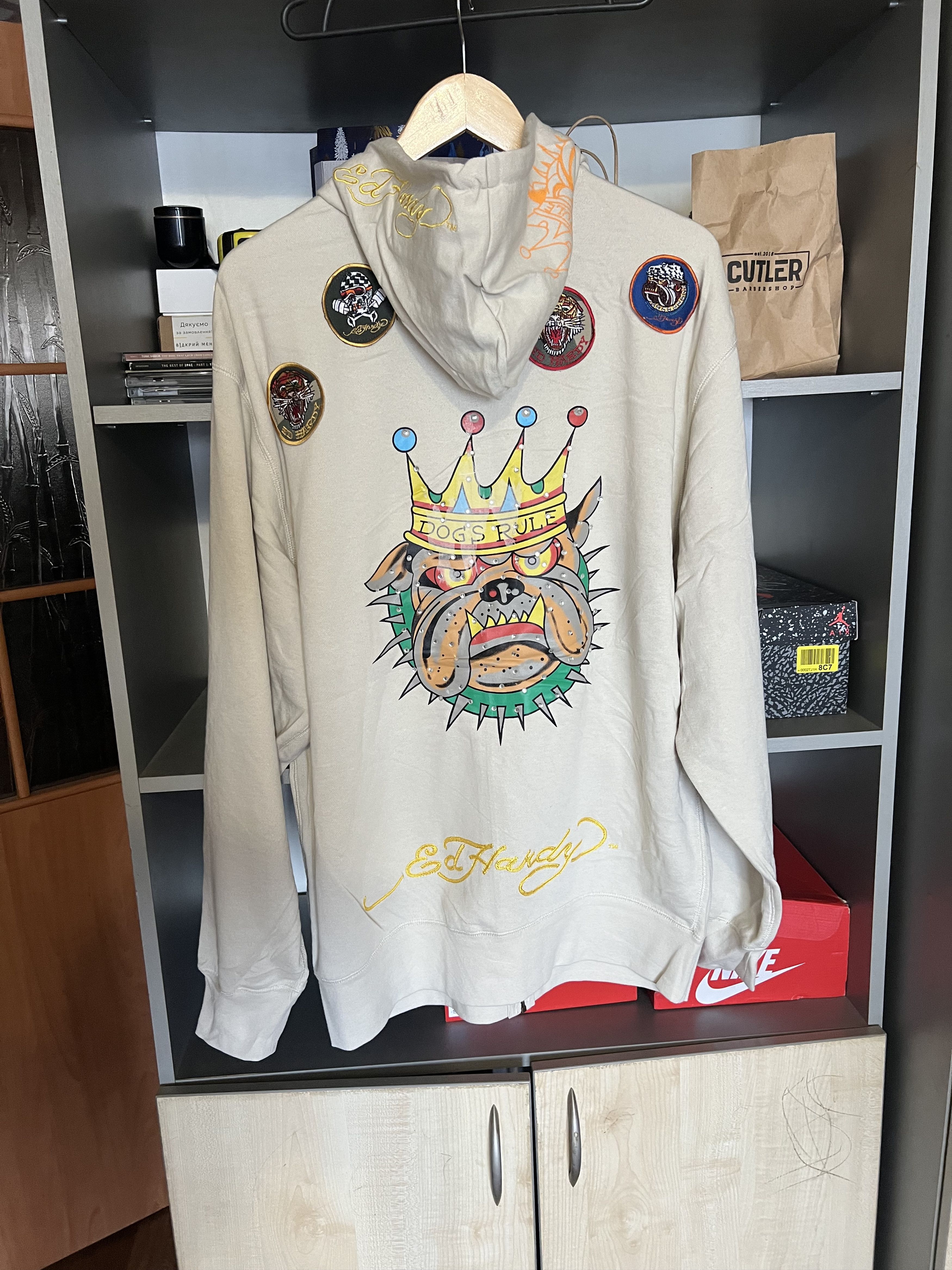 Ed Hardy Vintage Ed Hardy by Christian Audigier Designer Hoodie Y2K Size US XL / EU 56 / 4 - 11 Thumbnail