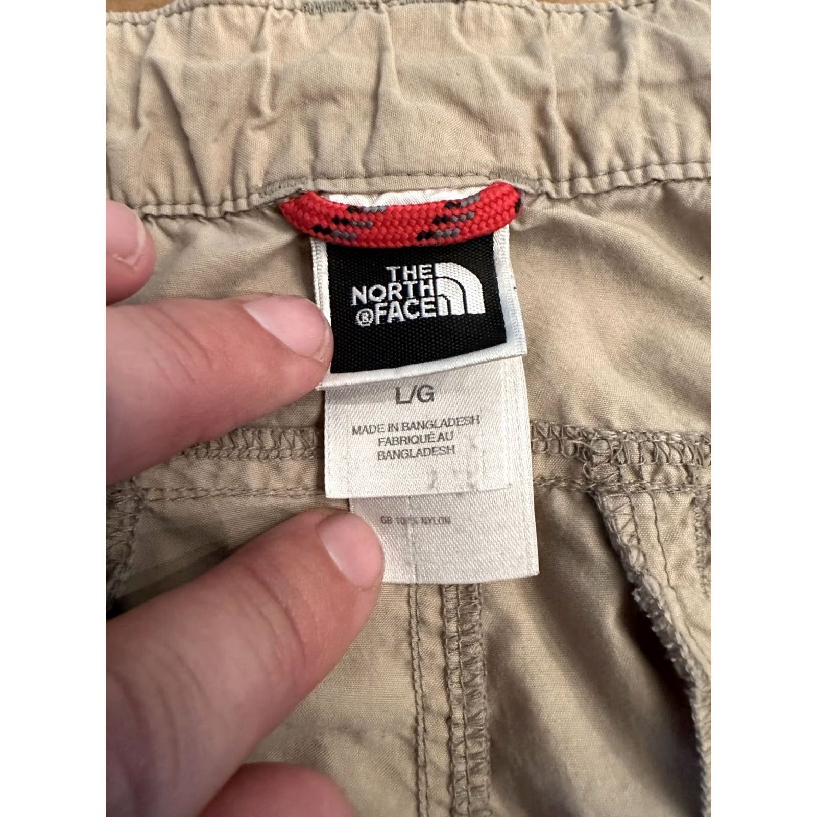 The North Face The North Face Cargo Shorts Nylon Beige Mens Size Large Fishing Hiking Size US 33 - 6 Thumbnail