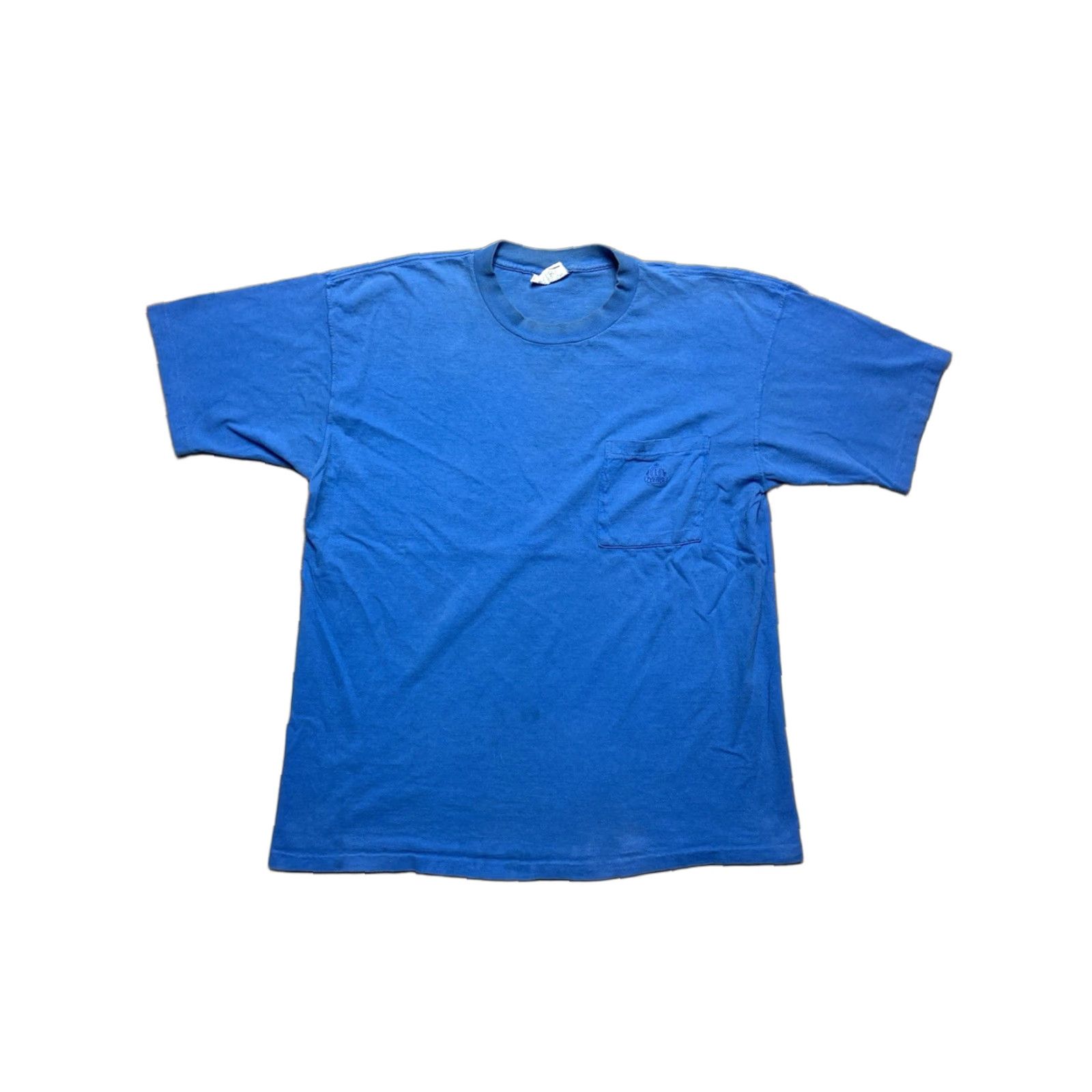 Izod VINTAGE IZOD T-SHIRT Pocket 80s 90s Cotton USA Medium Blue Mens Regular Size M Size US M / EU 48-50 / 2 - 1 Thumbnail