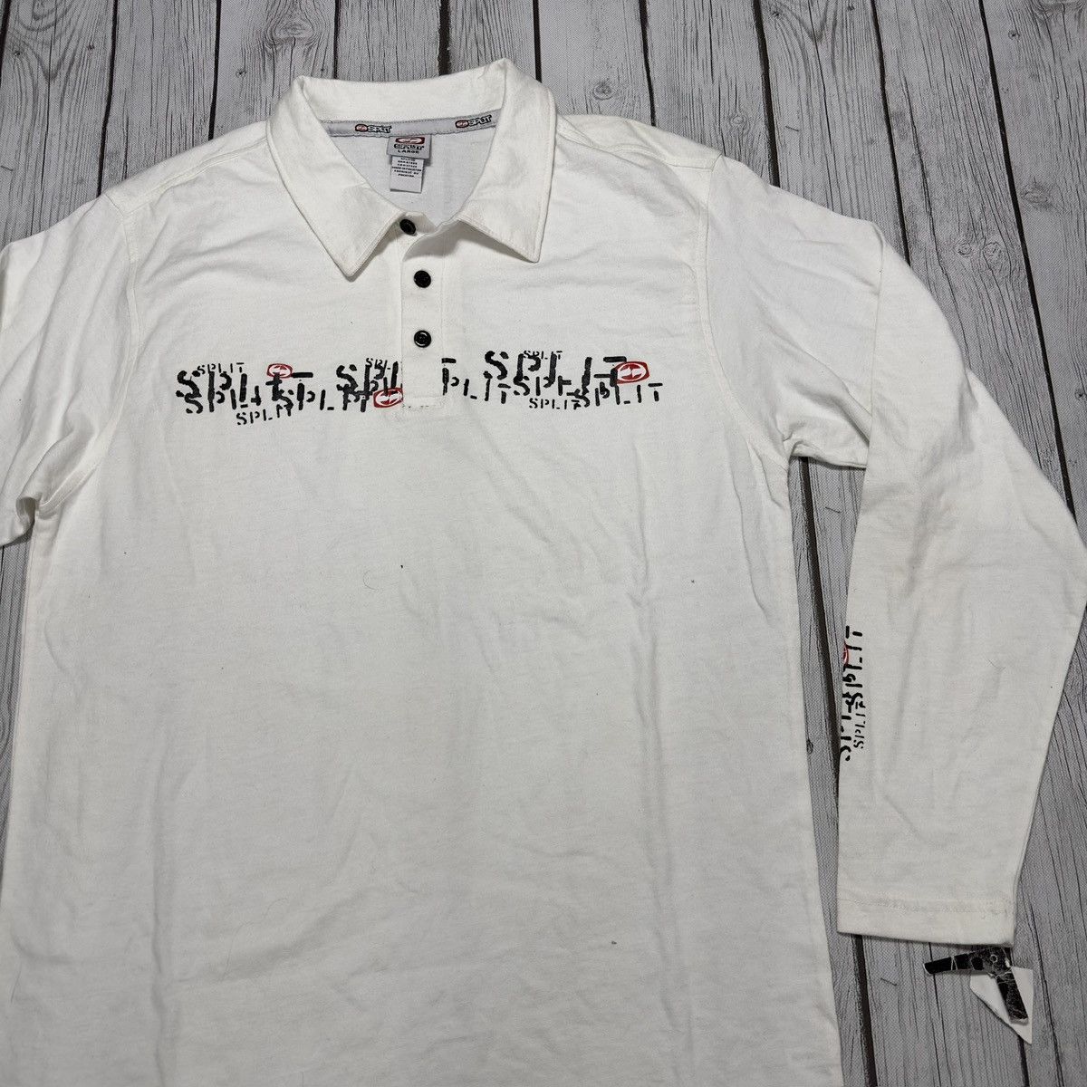 Split × Vintage Vintage Split long sleeve polo shirt Size US L / EU 52-54 / 3 - 3 Thumbnail
