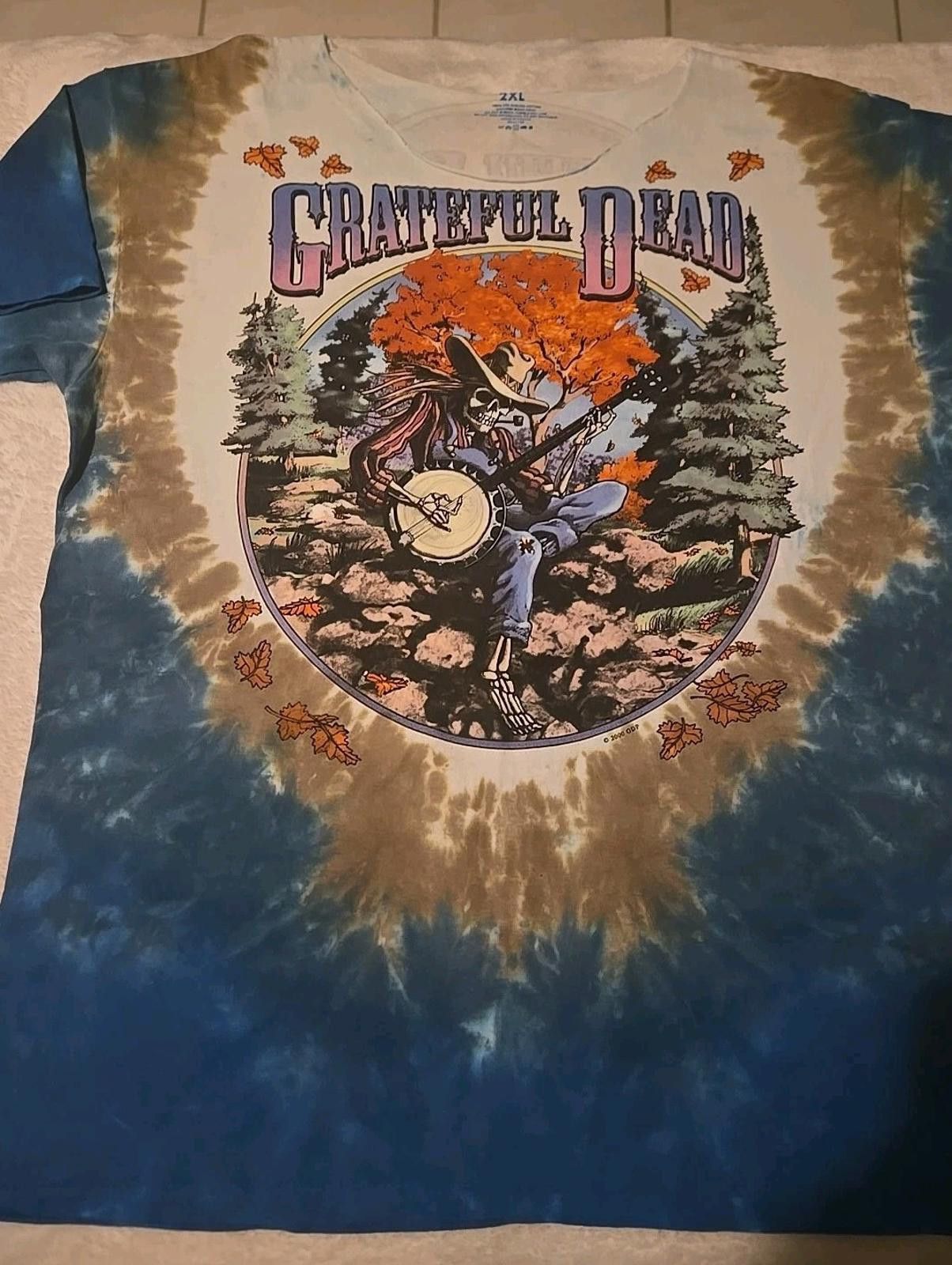 Liquid Blue 2000 Grateful Dead T-Shirt Tie Dye ‘94 Tour sz 2XL Skeleton Size US XXL / EU 58 / 5 - 1 Thumbnail