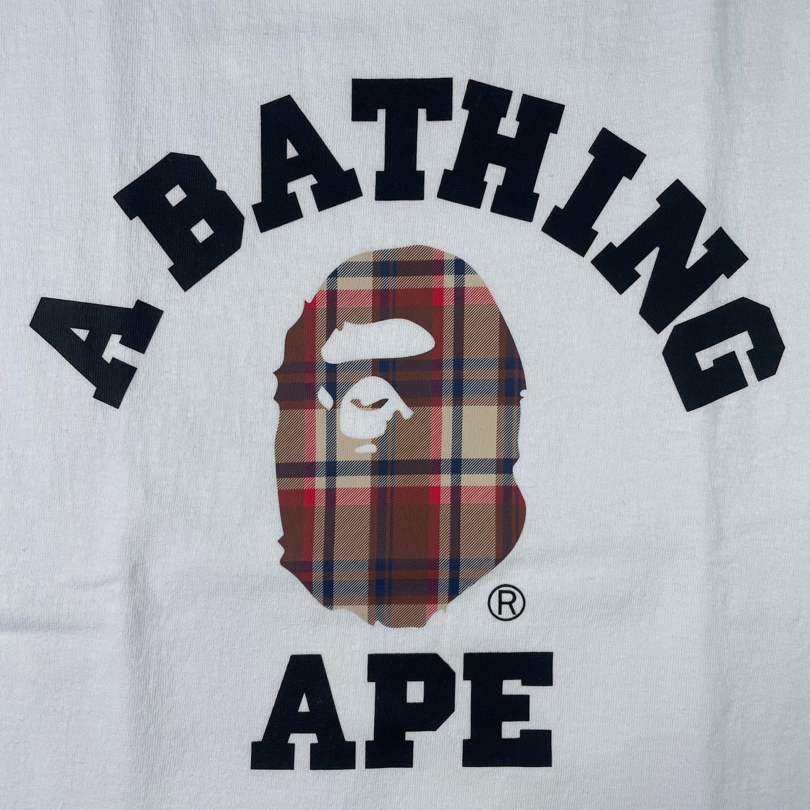 Bape BAPE Logo Check College Tee Size US L / EU 52-54 / 3 - 4 Thumbnail